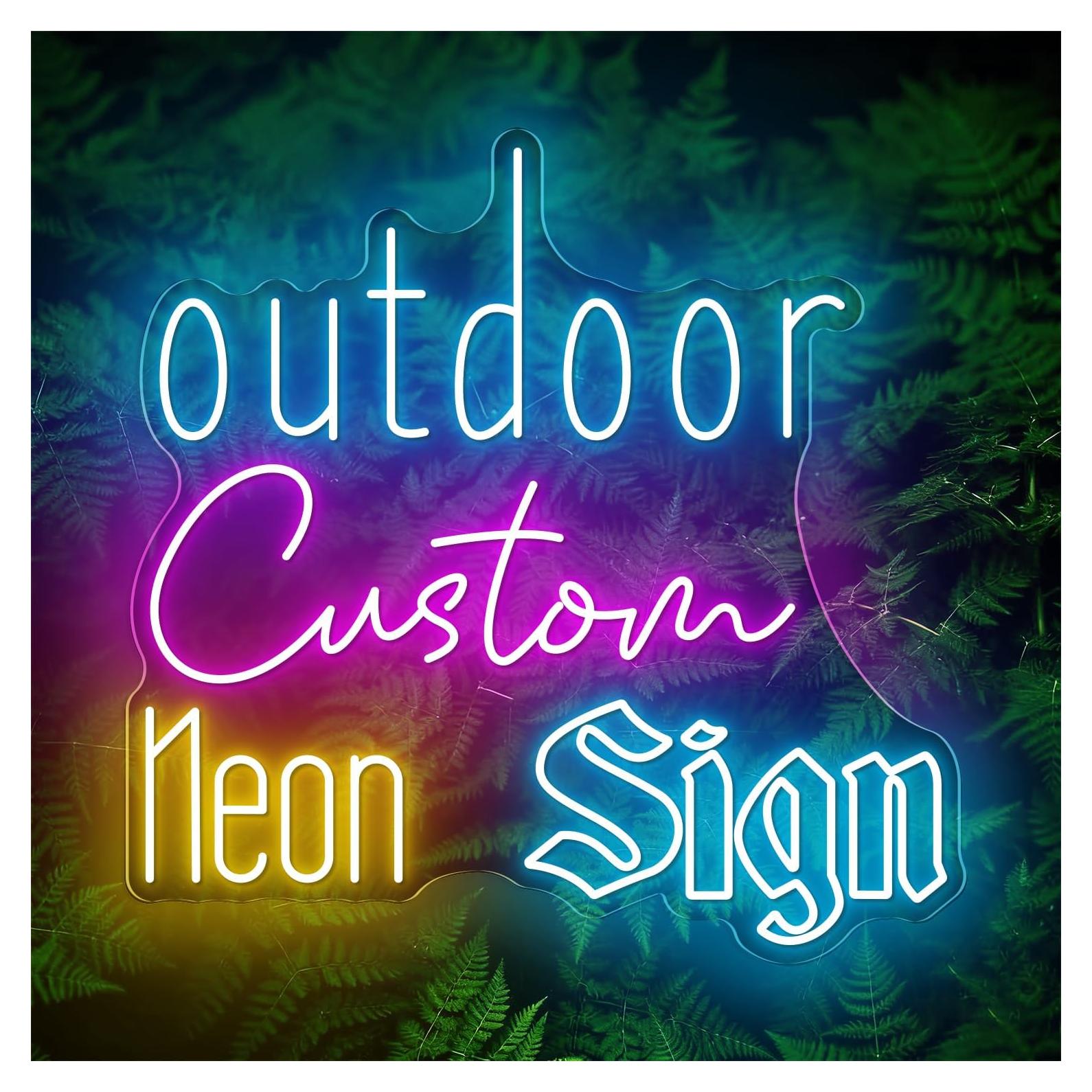 Cartel de Neón Personalizado IP68 con Control Remoto 61x30.5cm