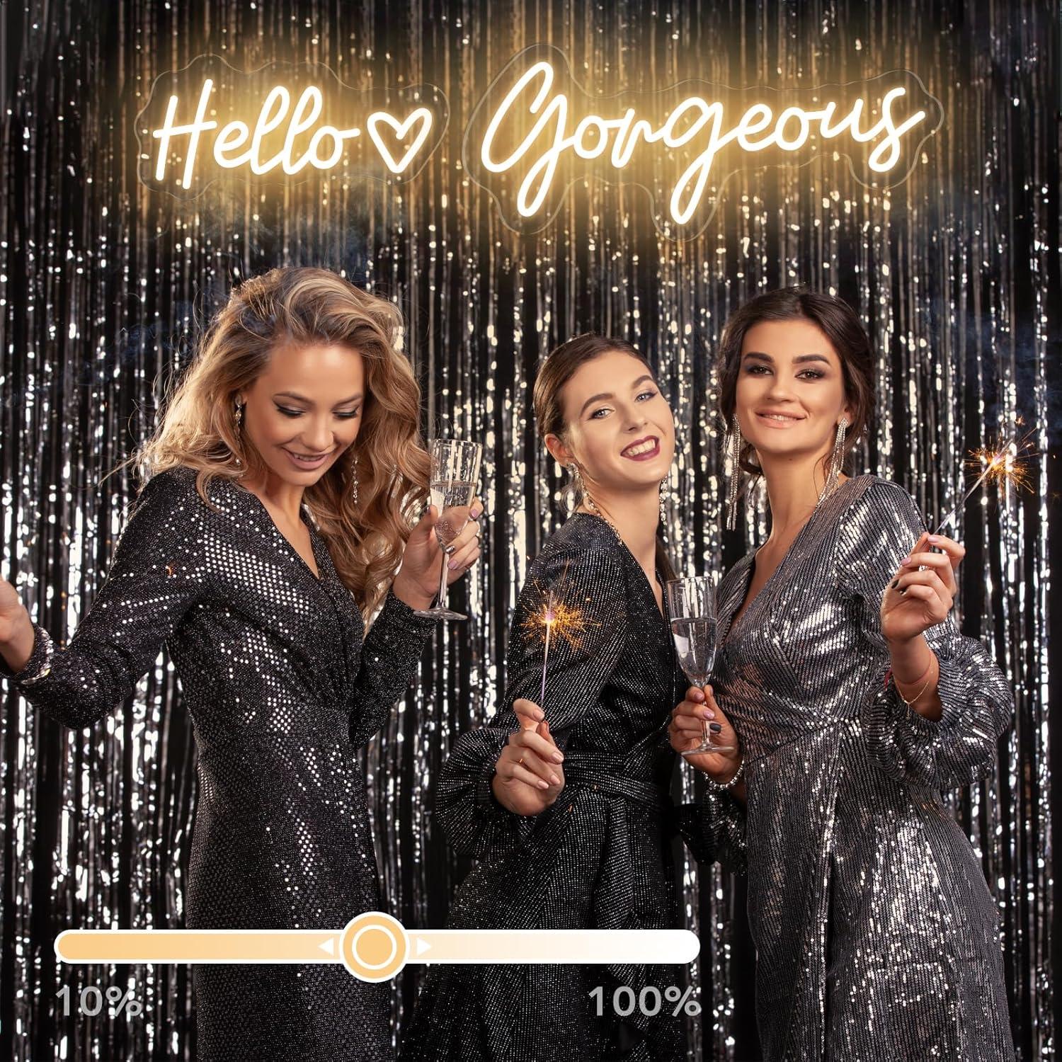 Letrero de Neón LED Hola Preciosa Trescreyo 66 cm Regulable