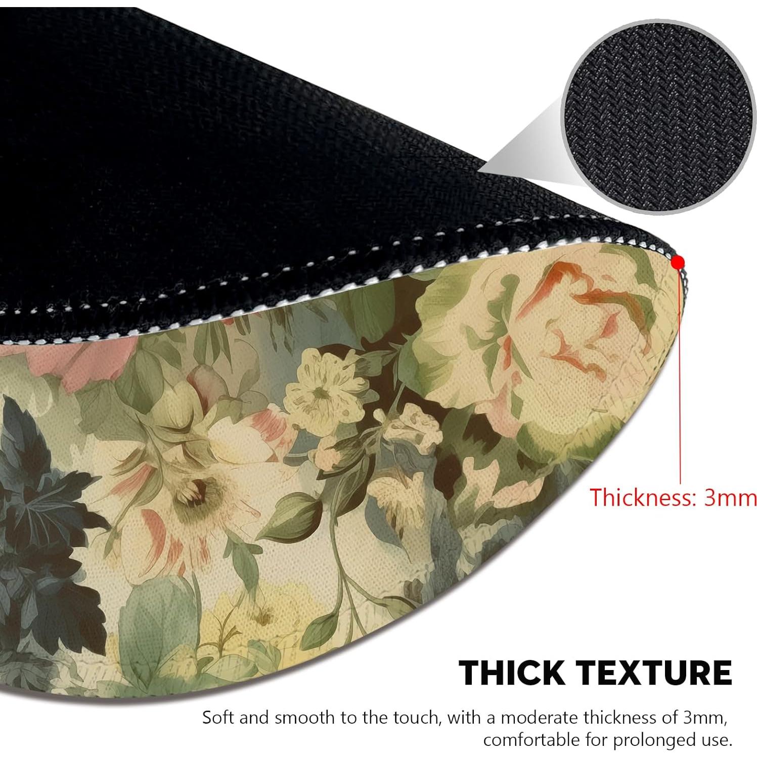 Alfombrilla de Ratón Eiszuso Floral Acuarela 22.1 cm Antideslizante