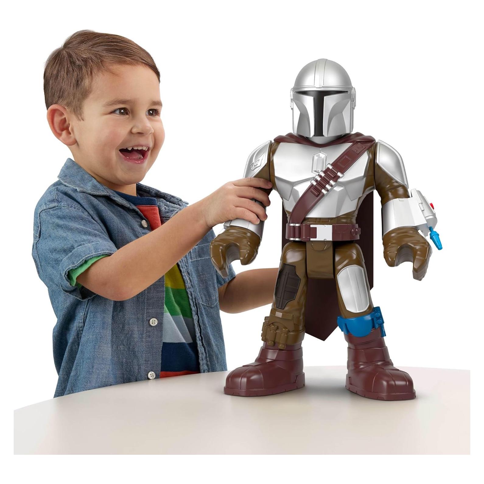 Figura XXL Mandaloriano Fisher-Price 41 cm con lanzador