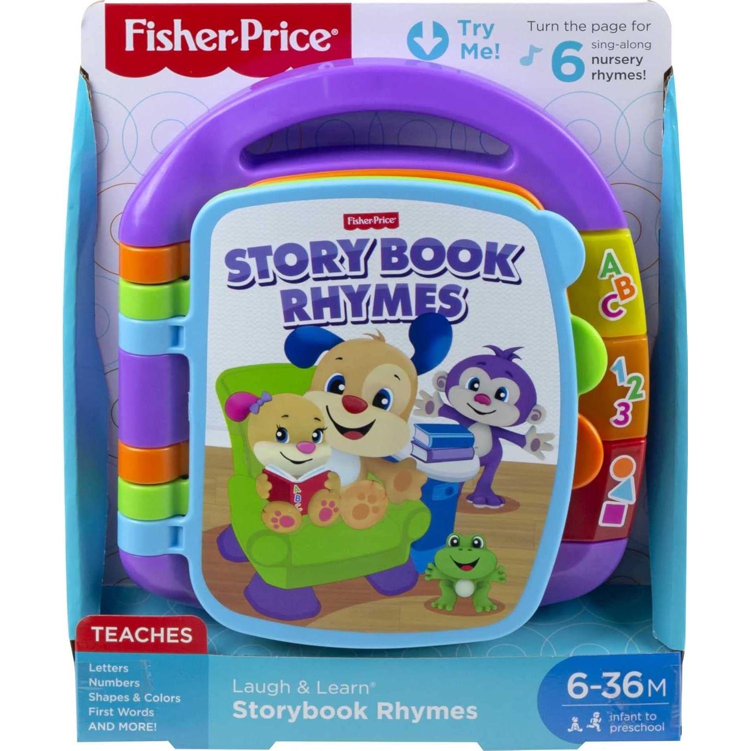 Libro Musical de Aprendizaje Fisher-Price Rimas 6+ Meses