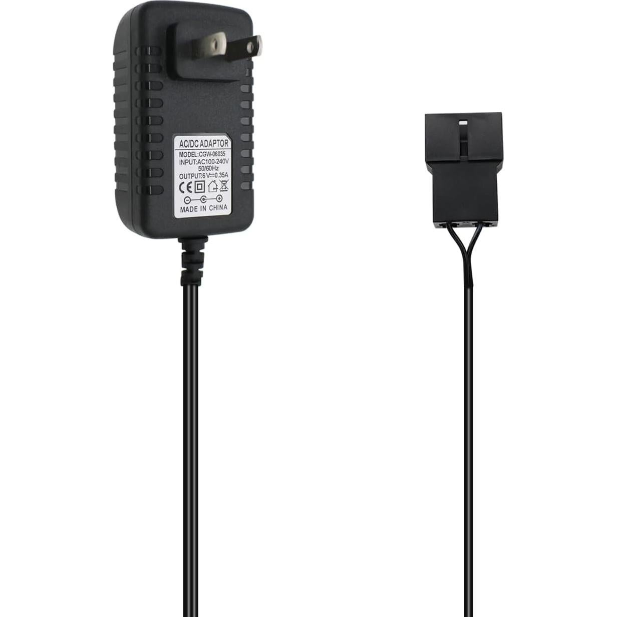 6 Volt Battery Charger for Ride on Toys Fisher-Price Power Wheels Toddler Blue Battery, Power Adapter Cord 6.6 ft