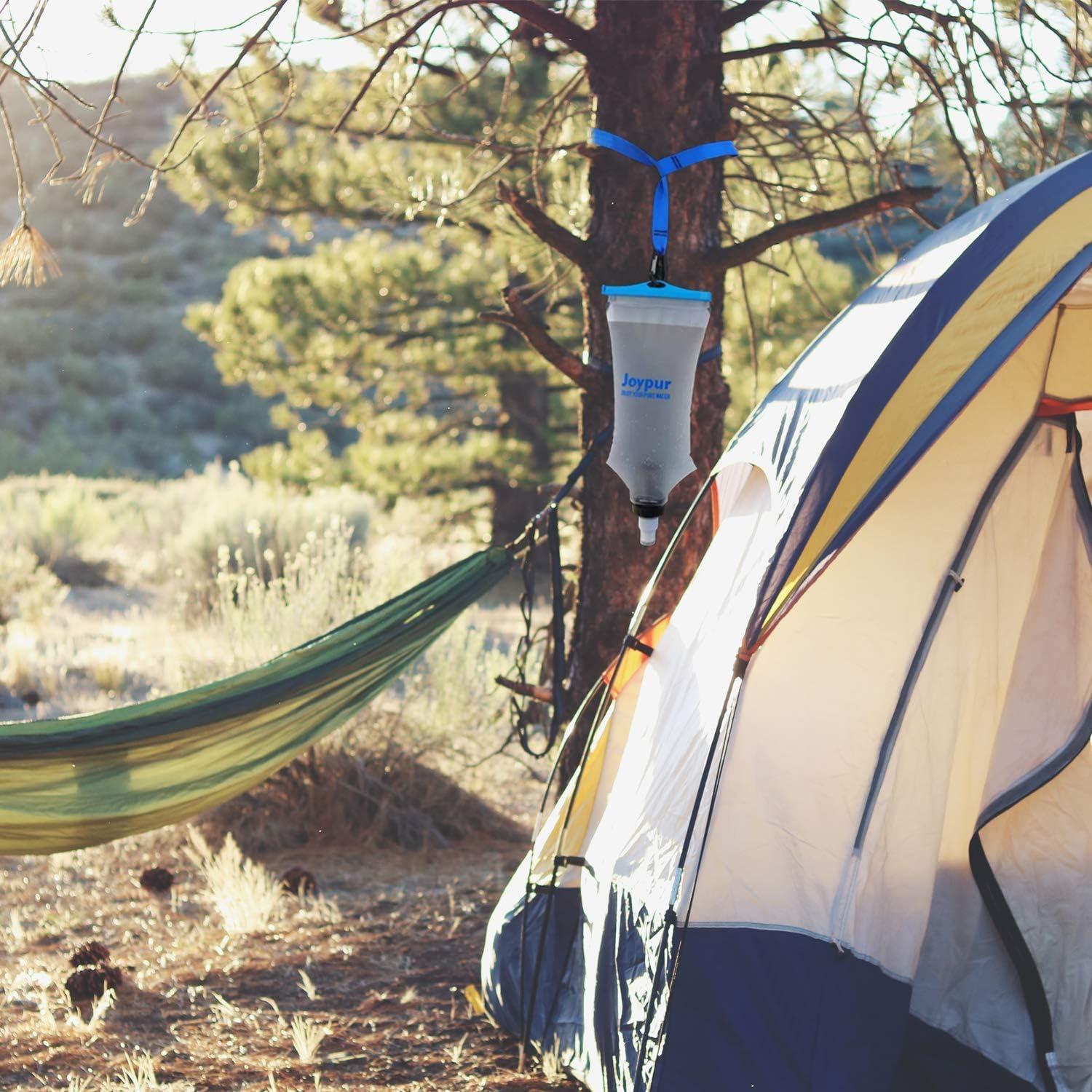 Botella de Agua Filtrada Plegable Joypur 2L Azul para Camping