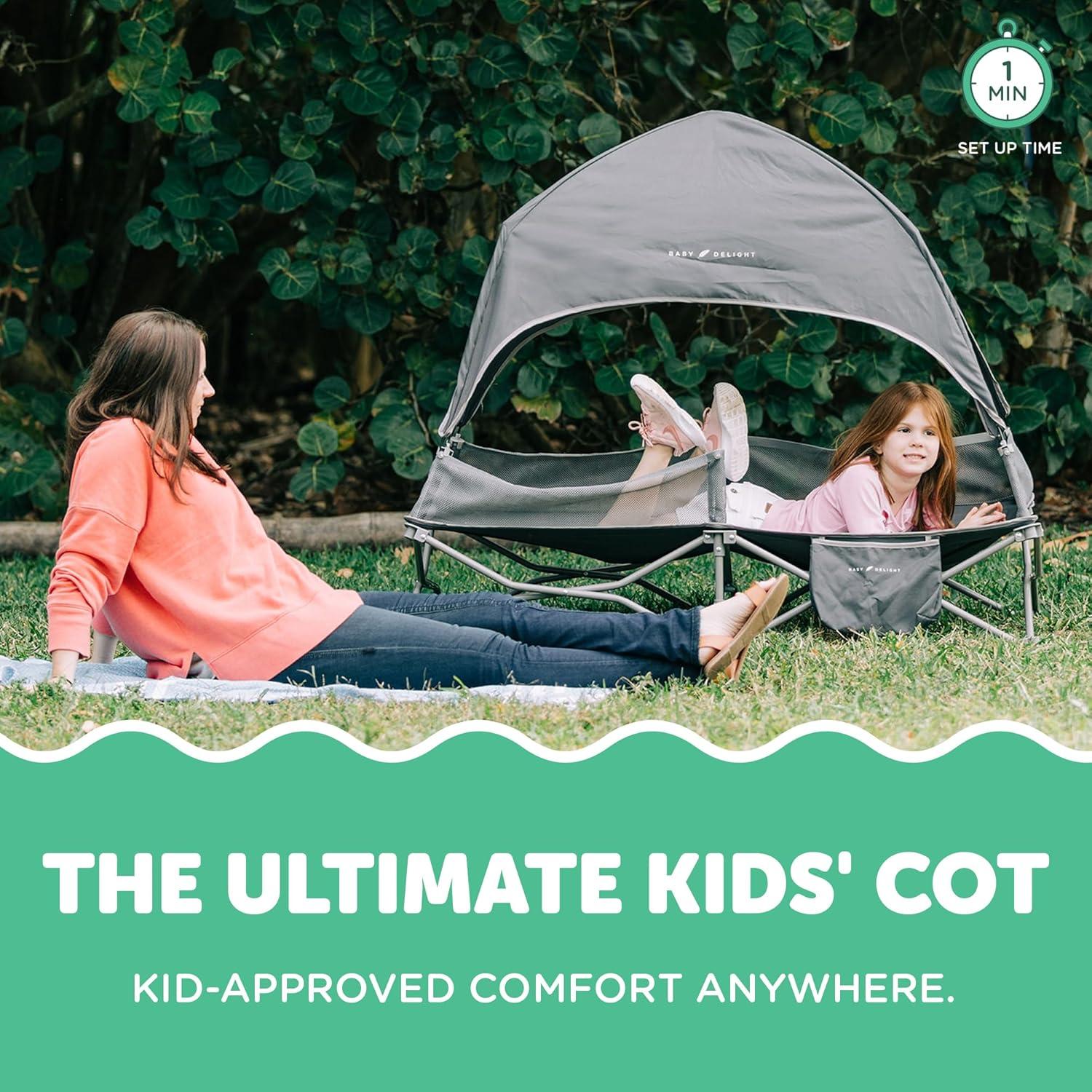 Cuna portátil Baby Delight Bungalow Deluxe Gris 4.66 kg