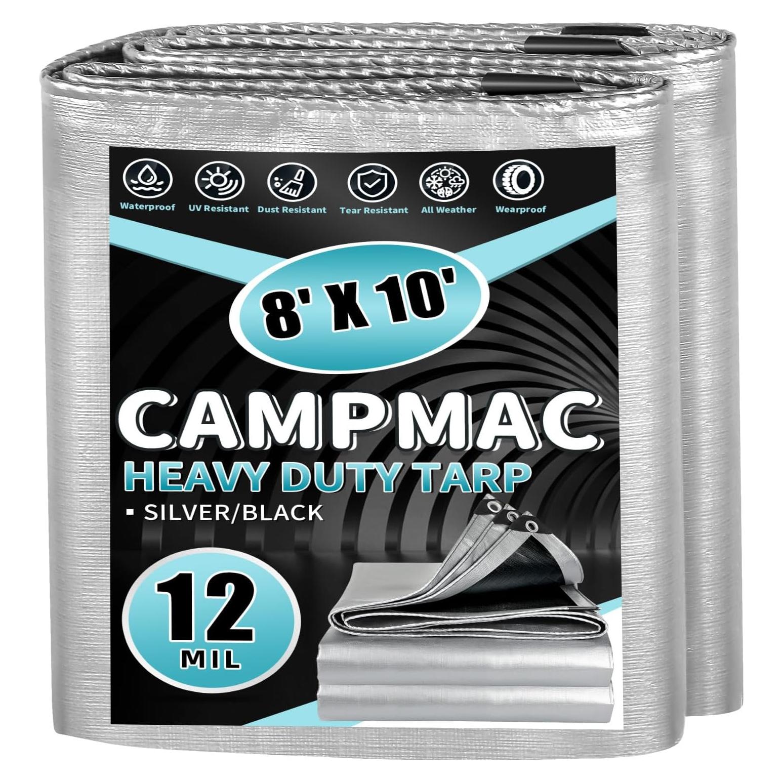 Lona impermeable CAMPMAC 2.44m x 3.05m 0.30cm alta resistencia