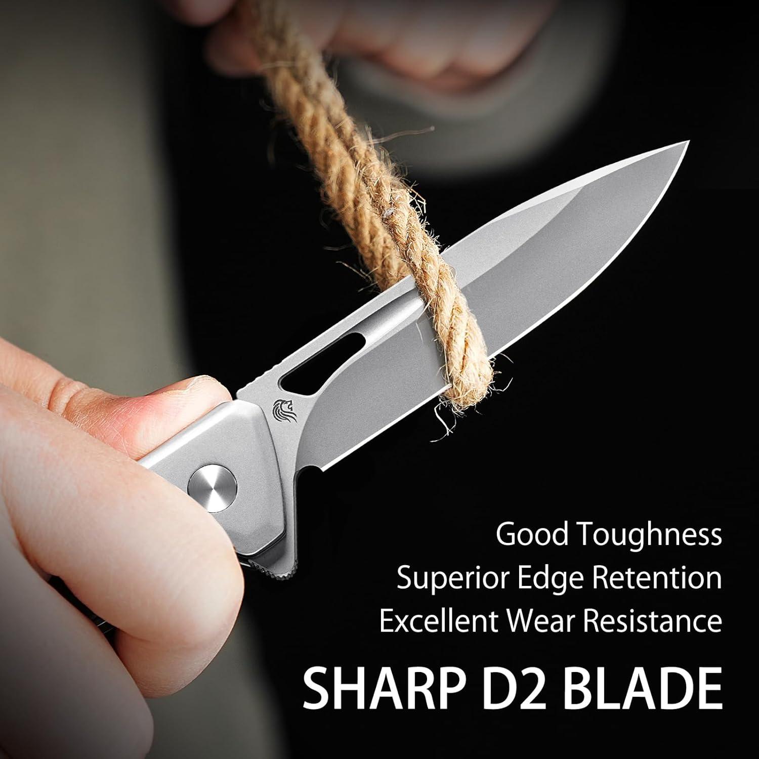 Cuchillo de Bolsillo NedFoss ELF EDC 8.4cm Hoja D2 Mango G10