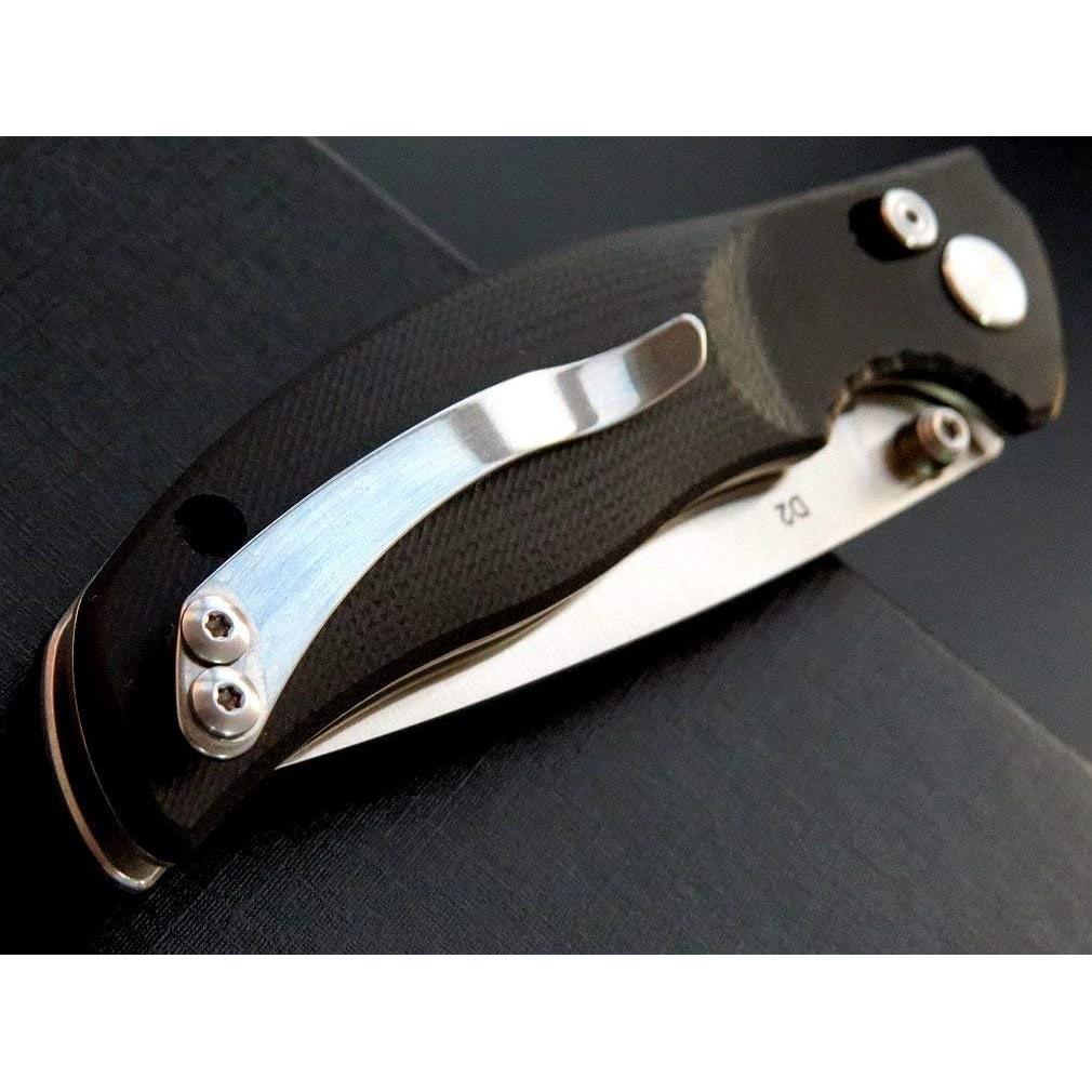 Cuchillo Plegable Eafengrow EF3 D2 Mango G10 19.7 cm Negro