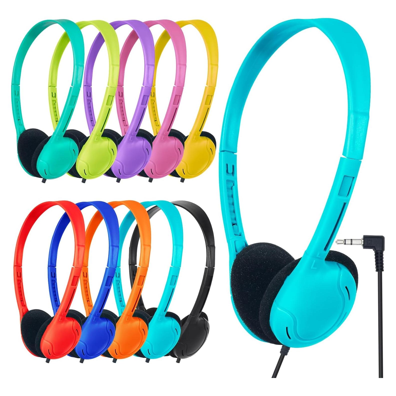 Auriculares para Niños ZNXZXP Paquete de 10 Colores 3.5mm