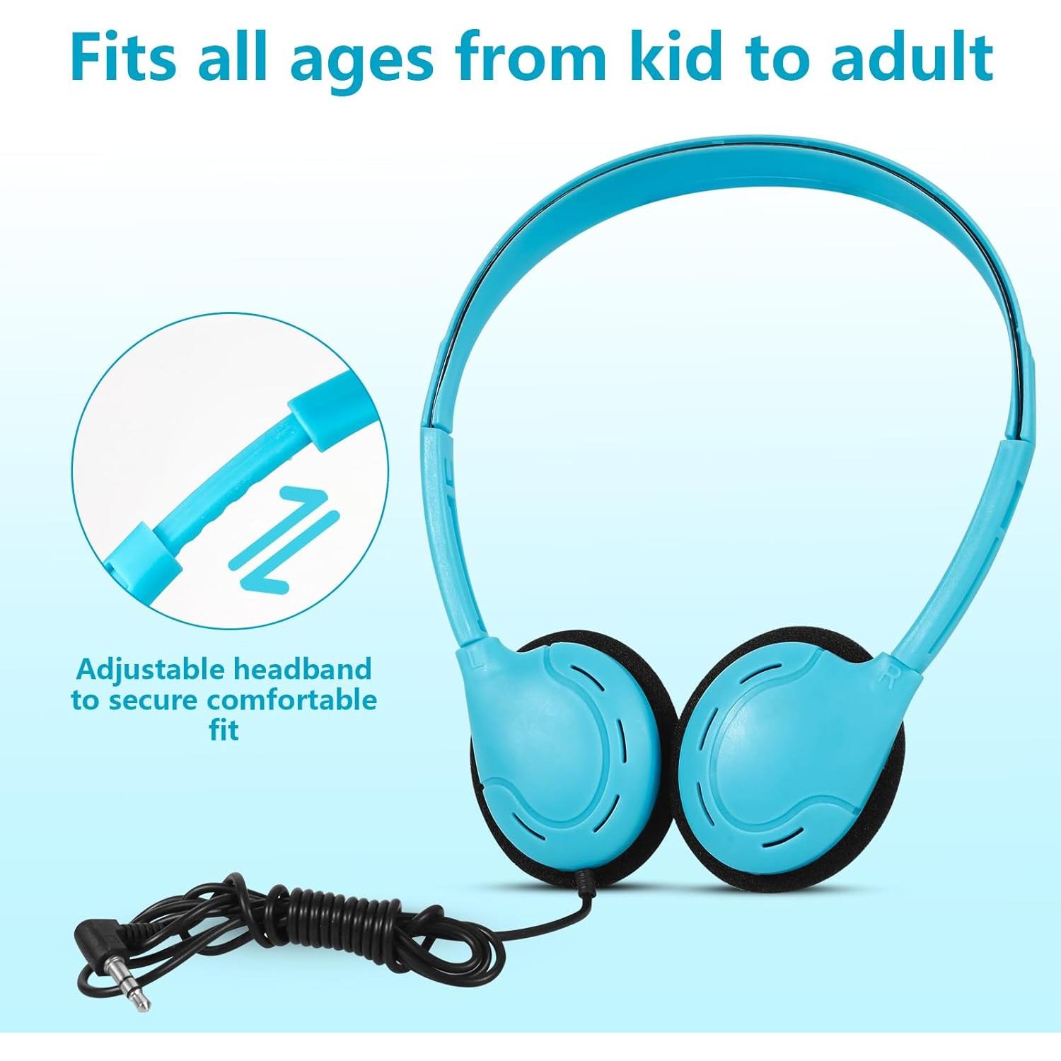 Auriculares para Niños ZNXZXP Paquete de 10 Colores 3.5mm