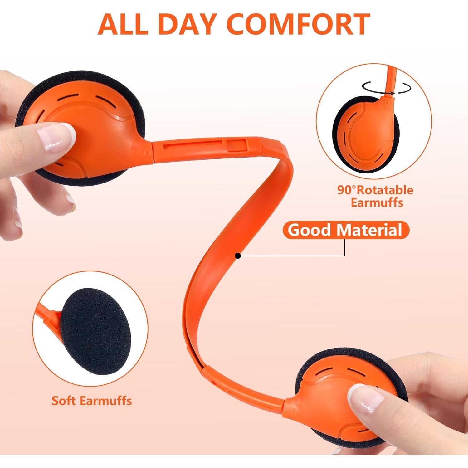 Auriculares para Niños ZNXZXP Paquete de 10 Colores 3.5mm