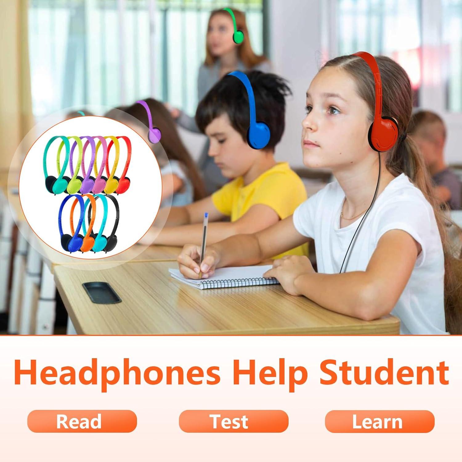 Auriculares para Niños ZNXZXP Paquete de 10 Colores 3.5mm