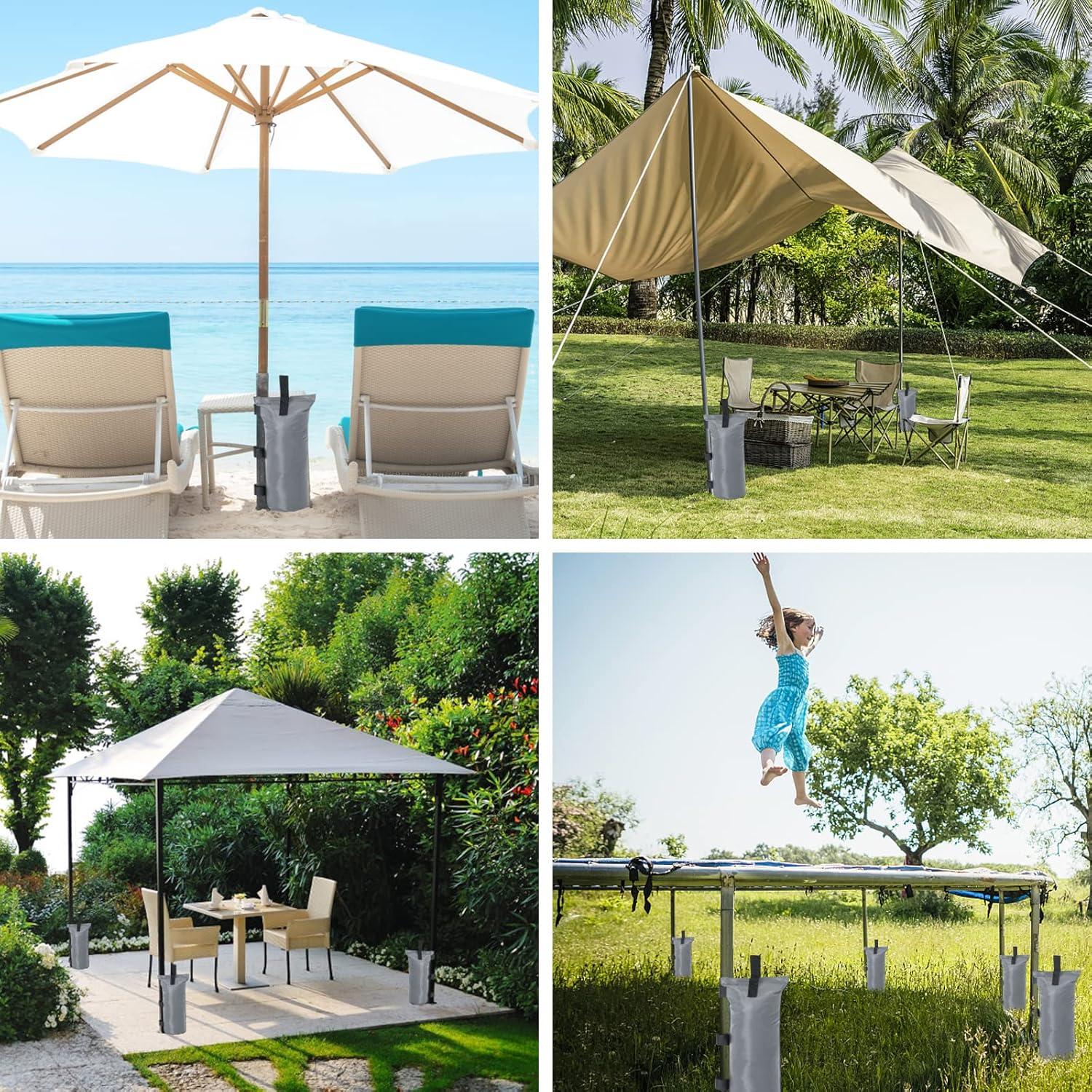 Bolsa de Arena COOSHADE 4 Piezas 50.8 kg Gris para Carpa