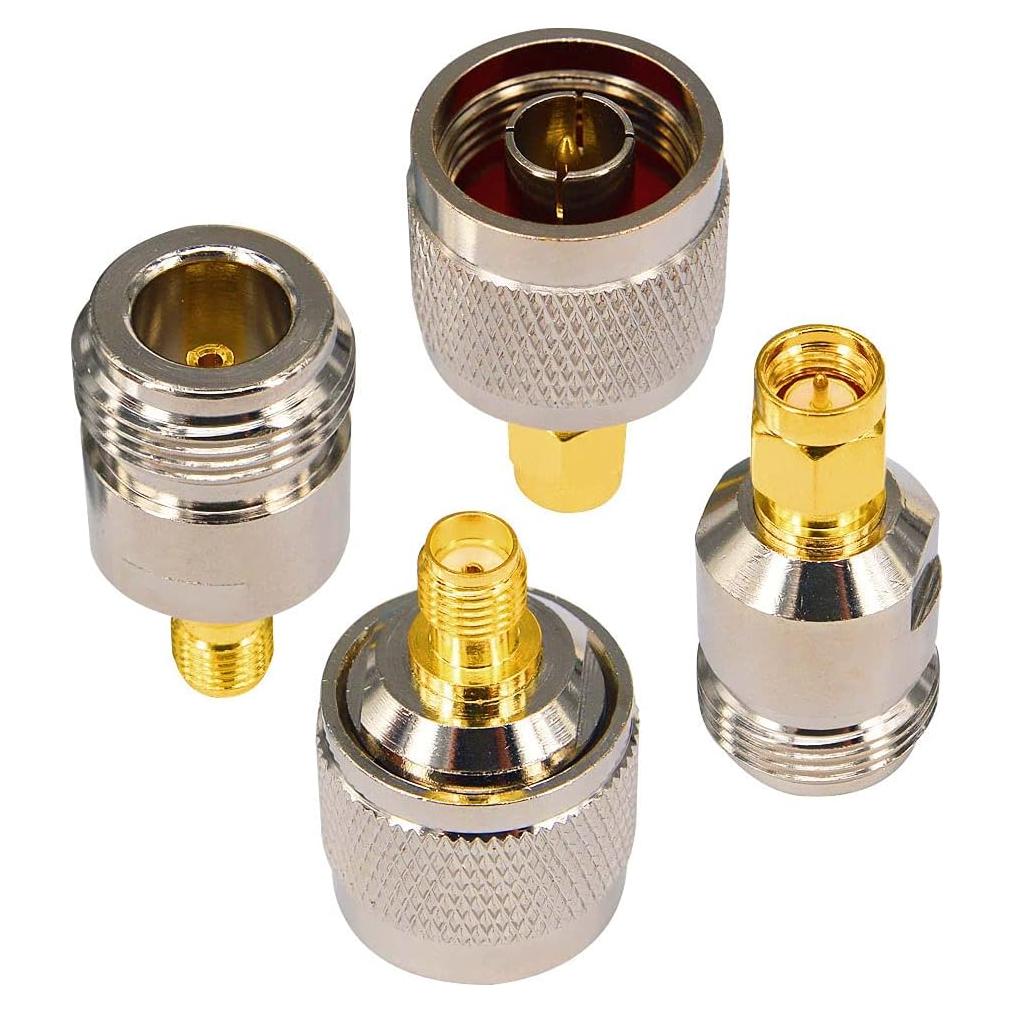 Kit de Adaptadores Coaxiales SMA a N Onelinkmore 4 Piezas