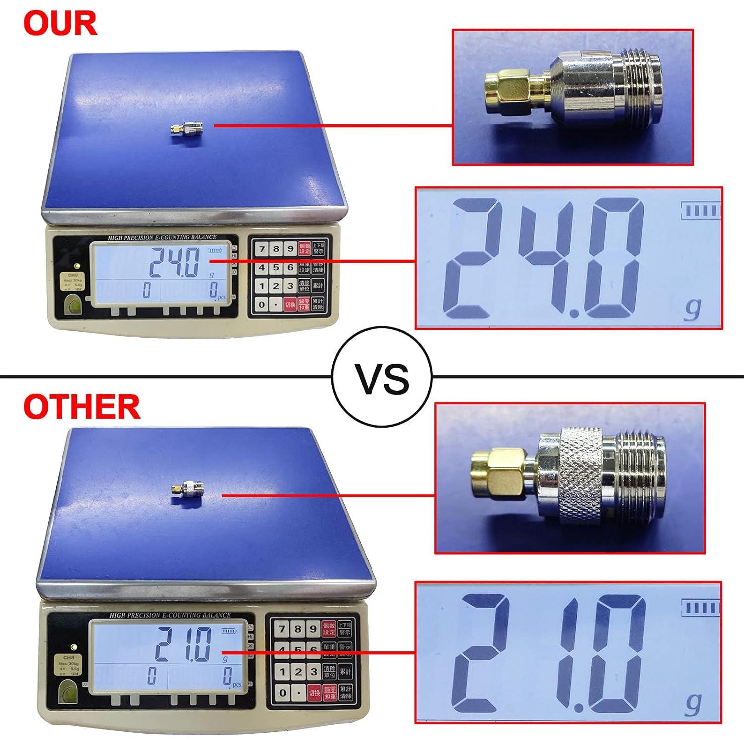 Kit de Adaptadores Coaxiales SMA a N Onelinkmore 4 Piezas