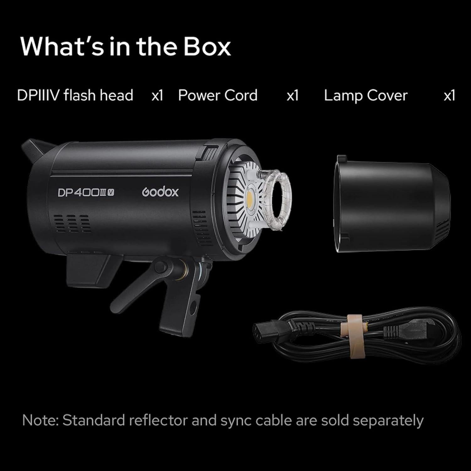 Flash Estroboscópico Godox DP400III-V 400Ws con LED 30W