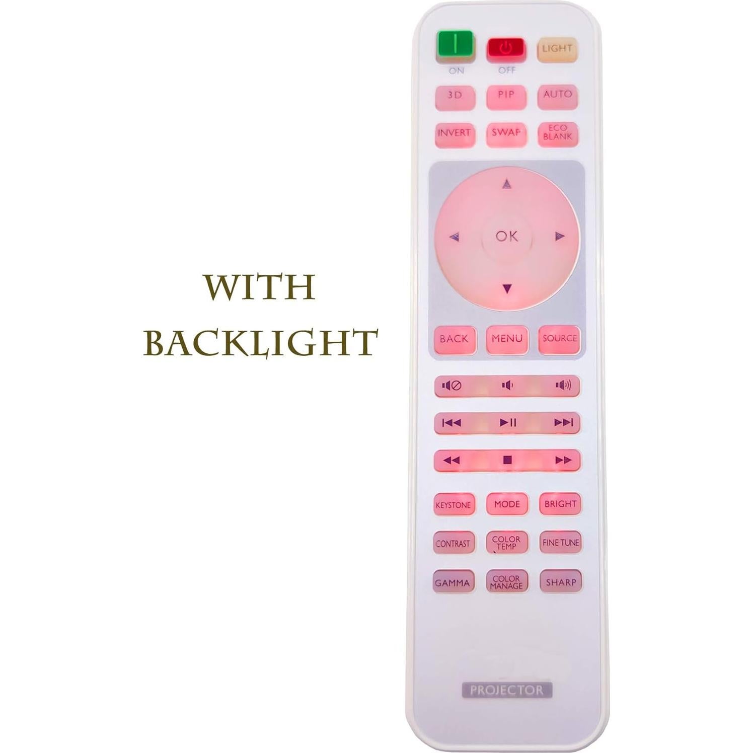 Control Remoto InTeching para Proyector BenQ RCV012