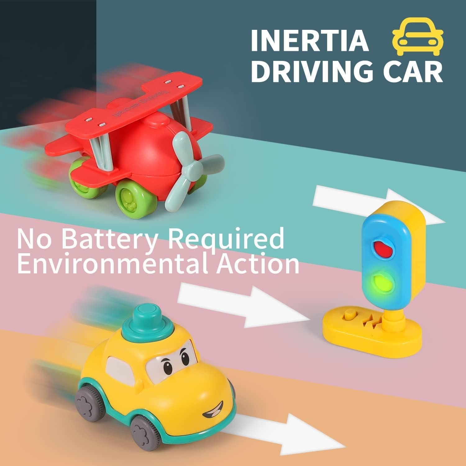 ALASOU Juguetes de Grúas 7 PCS para Bebés 1-2 Años