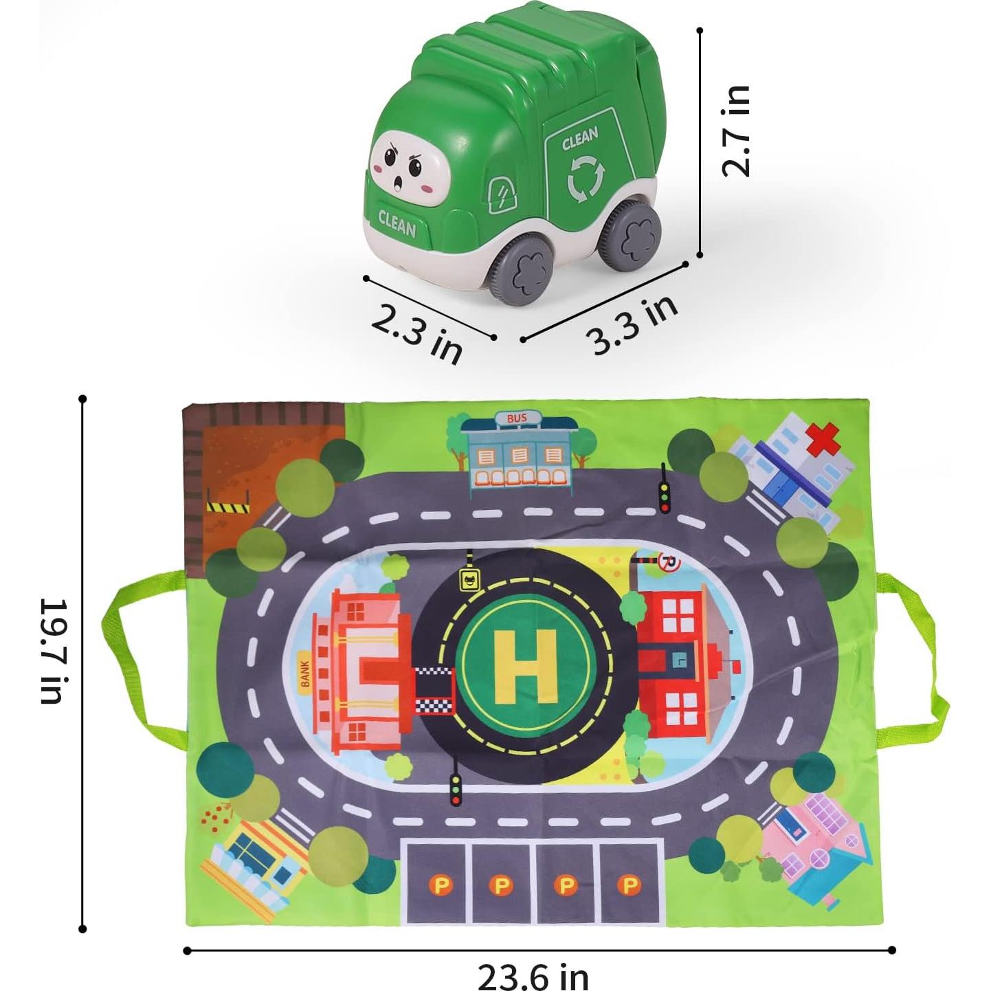 ALASOU Juguetes de Grúas 7 PCS para Bebés 1-2 Años
