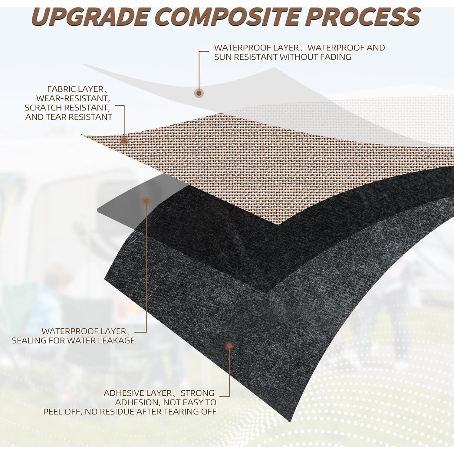 Parche de Reparación Impermeable KING MOUNTAIN 9x11 cm 2 Pcs