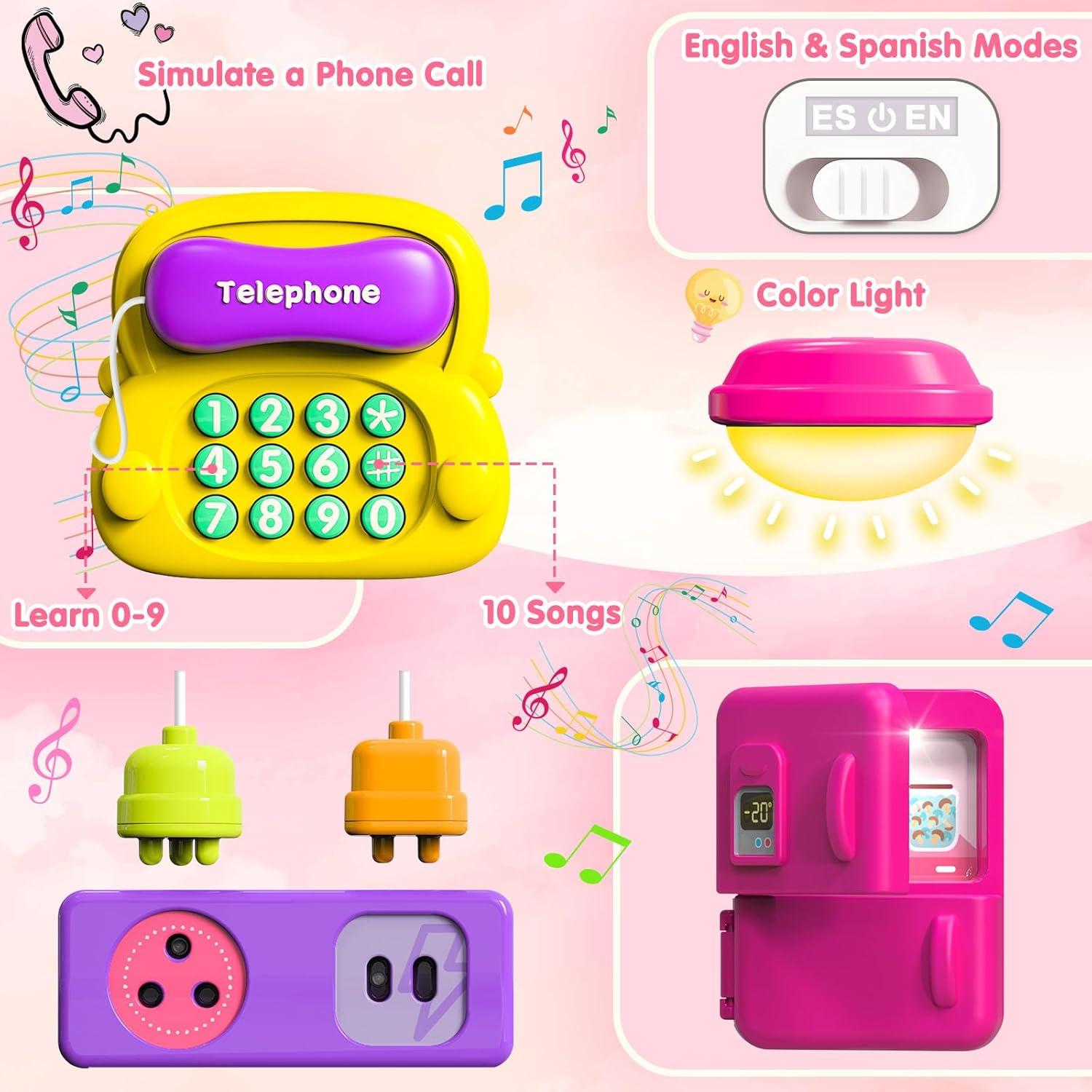 Tablero Ocupado Montessori 54-en-1 para Bebés 1-3 Años