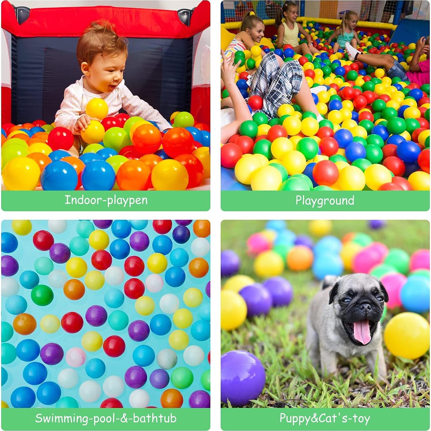 Pelotas de piscina Vanland 100 unidades 5.5cm colores brillantes