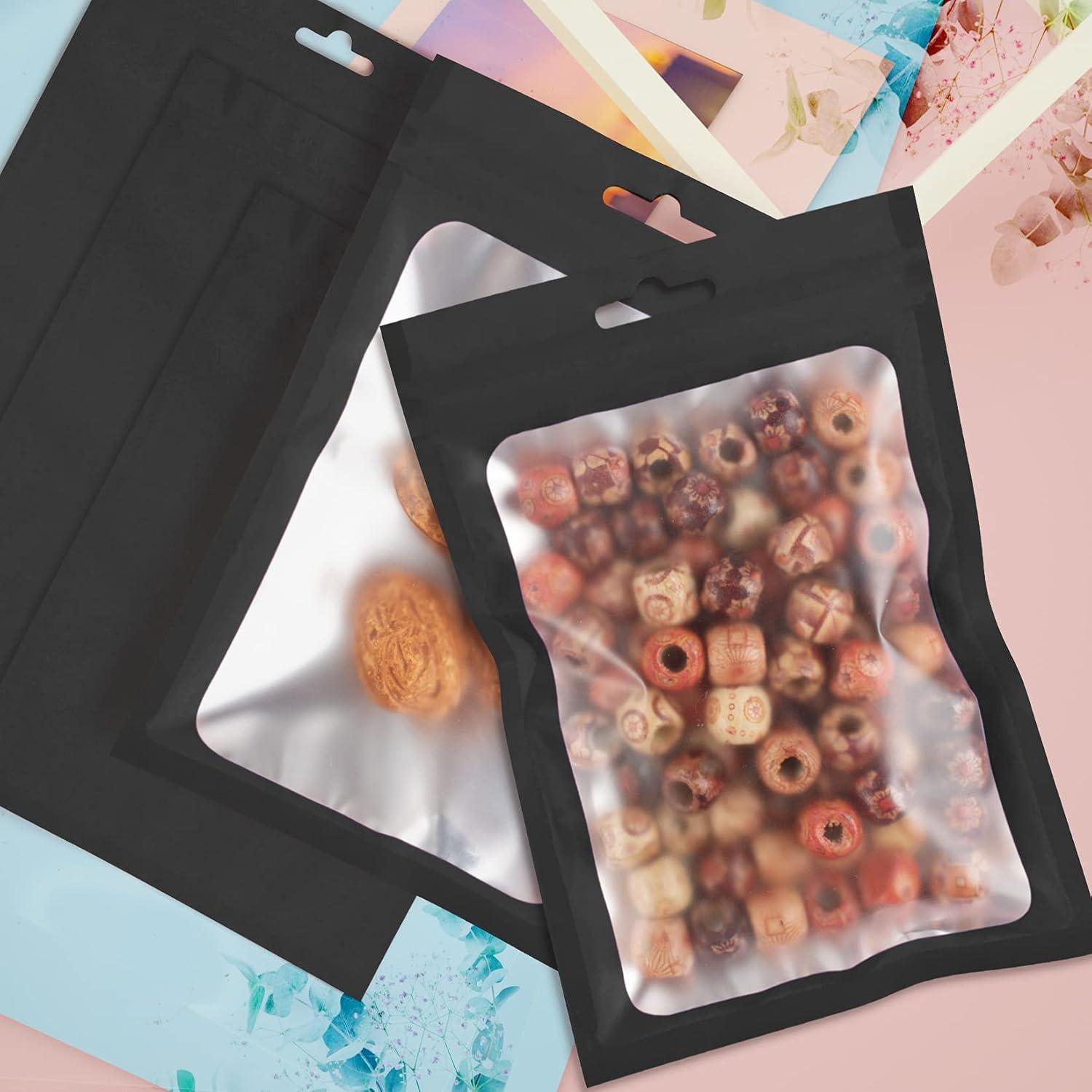 100 Bolsas Mylar Reutilizables ANZNKU 6.99x10 cm a Prueba de Olores