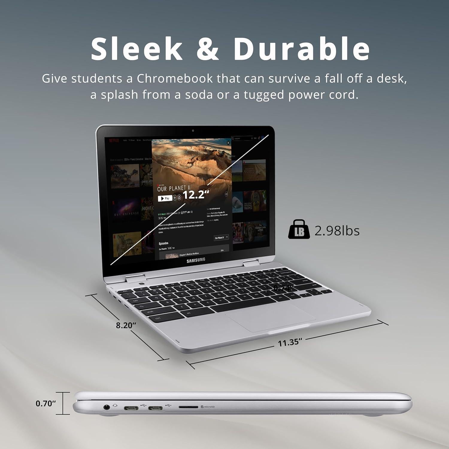 Samsung Chromebook Plus V2 2-en-1 30.99cm Pantalla Táctil