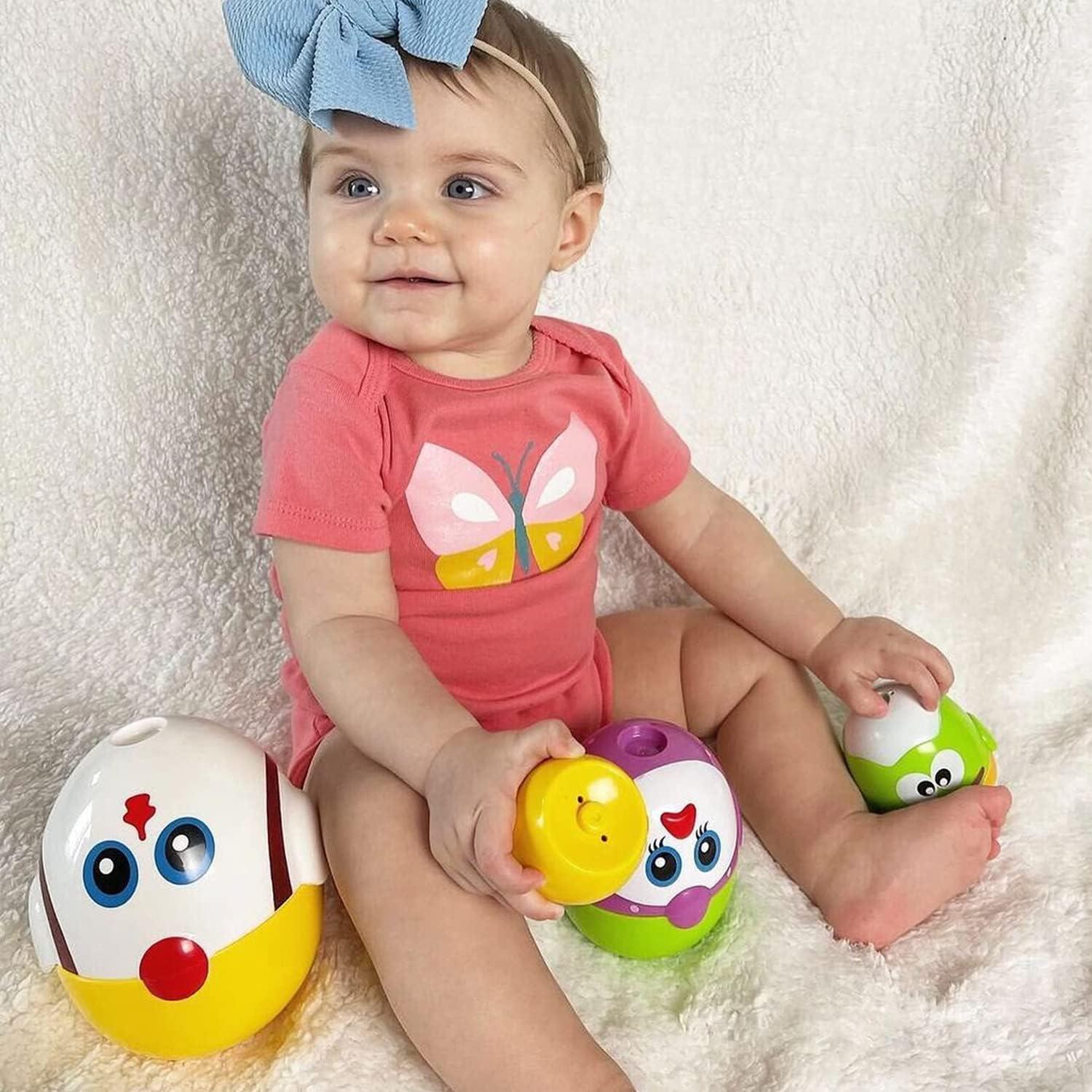 Juguetes de Huevo de Pascua LUKAT 8 Pcs Apilables y Anidables