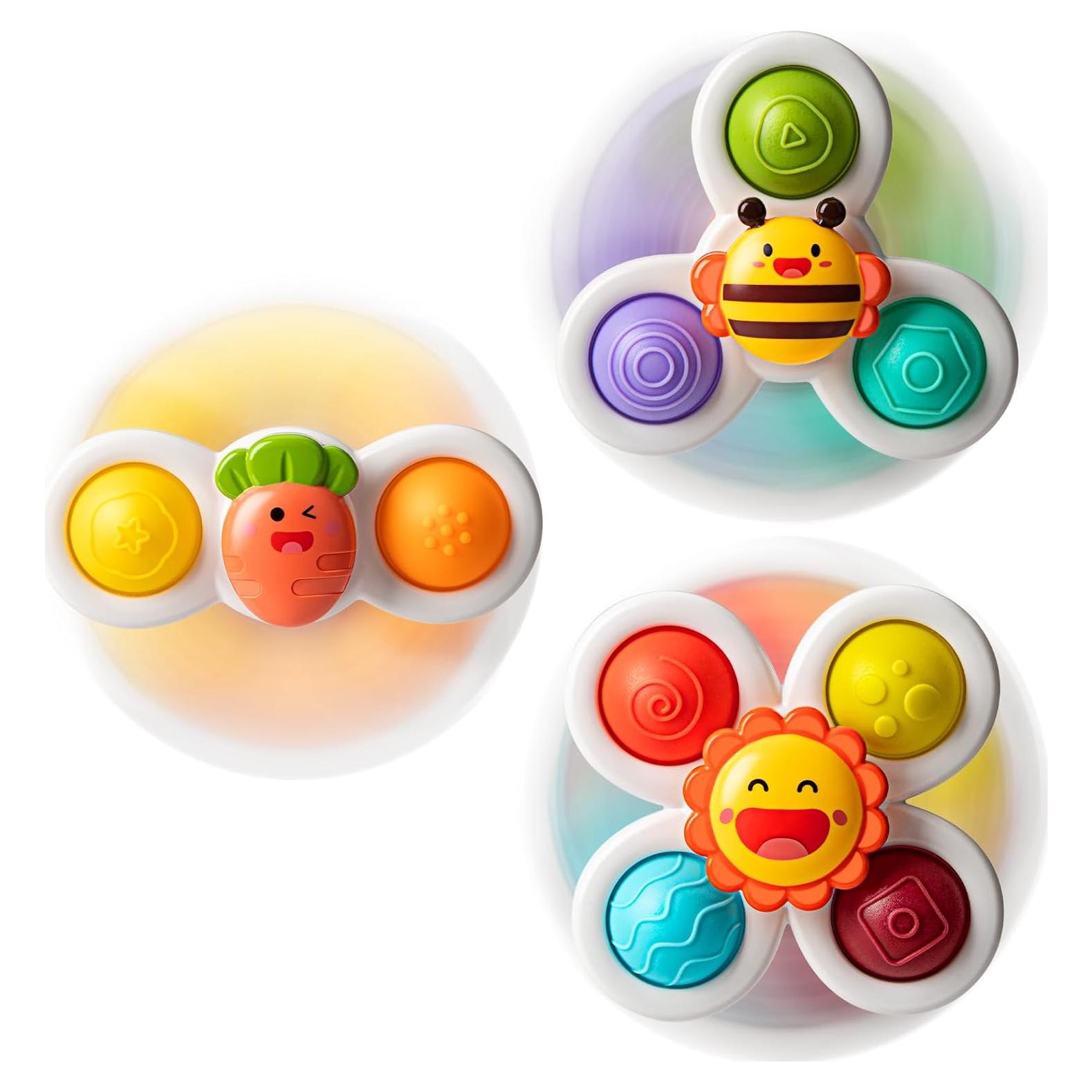 Juguetes de Ventosa TOHIBEE 3 Piezas para Bebés 1-3 Años