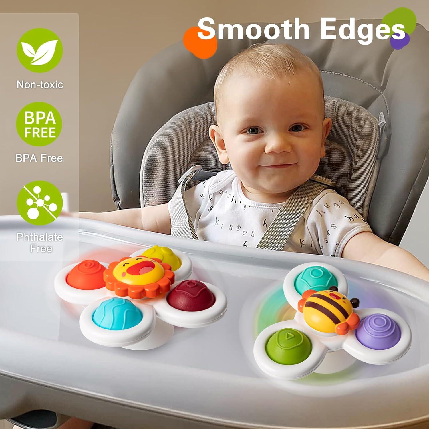 Juguetes de Ventosa TOHIBEE 3 Piezas para Bebés 1-3 Años