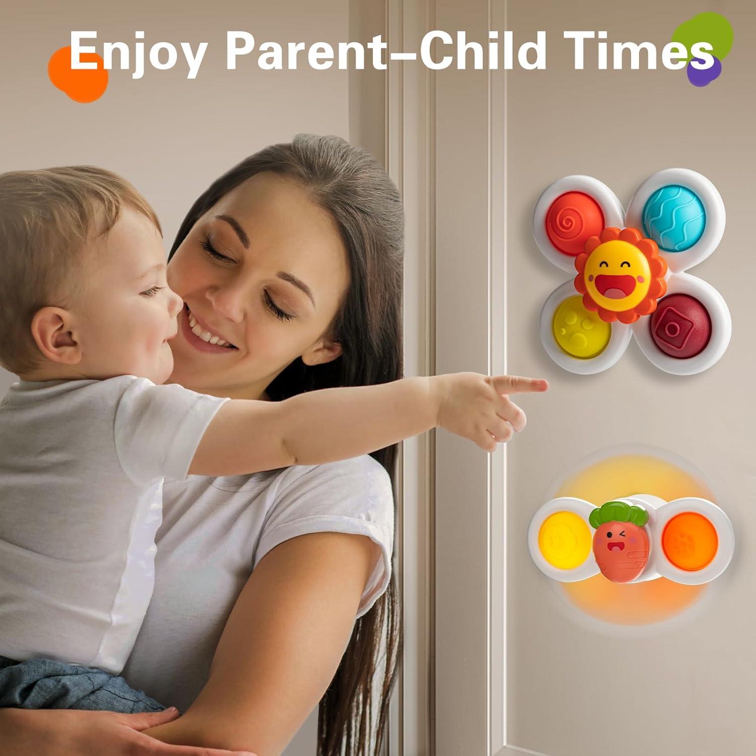 Juguetes de Ventosa TOHIBEE 3 Piezas para Bebés 1-3 Años