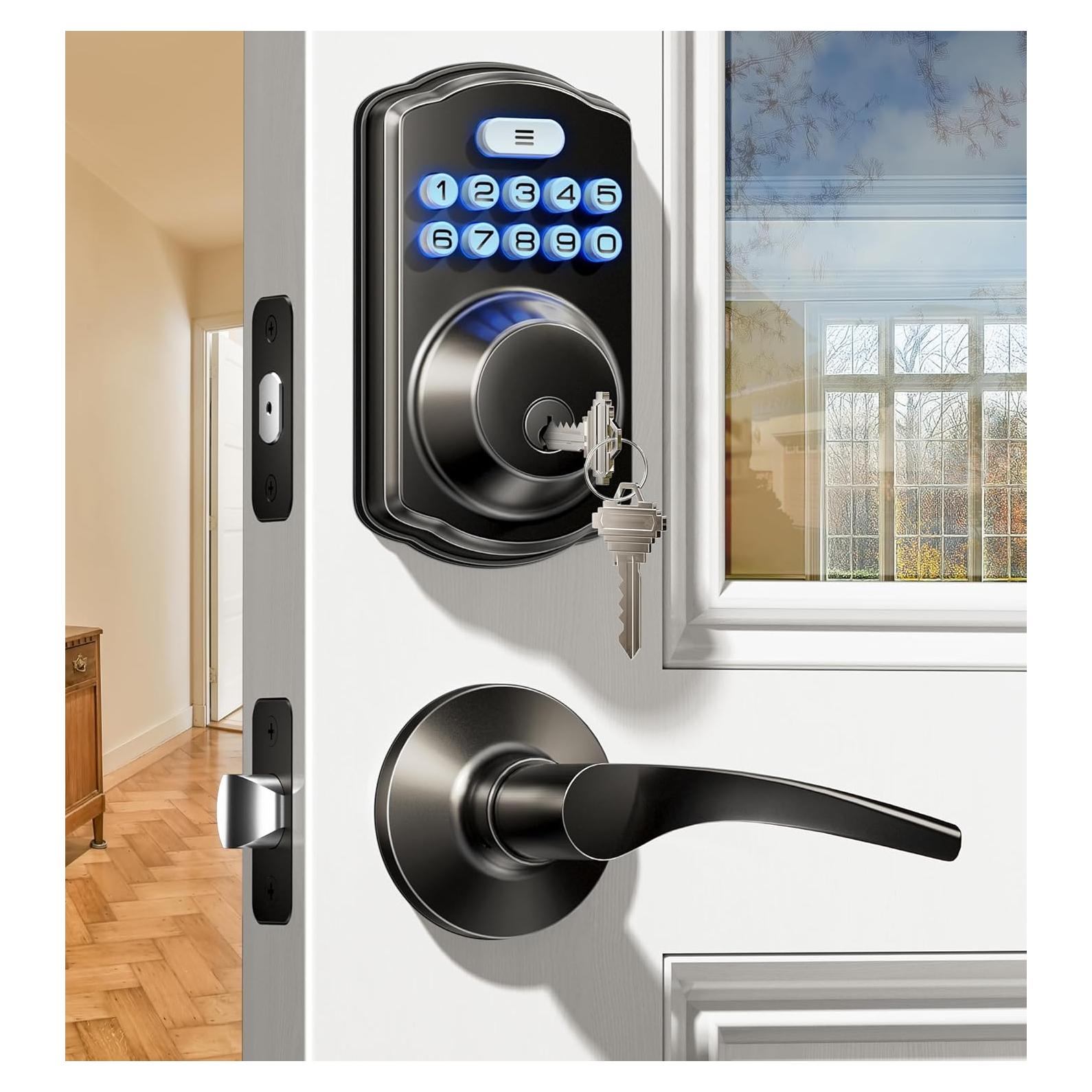 Cerradura Electrónica Veise KS01B con Teclado y Manijas