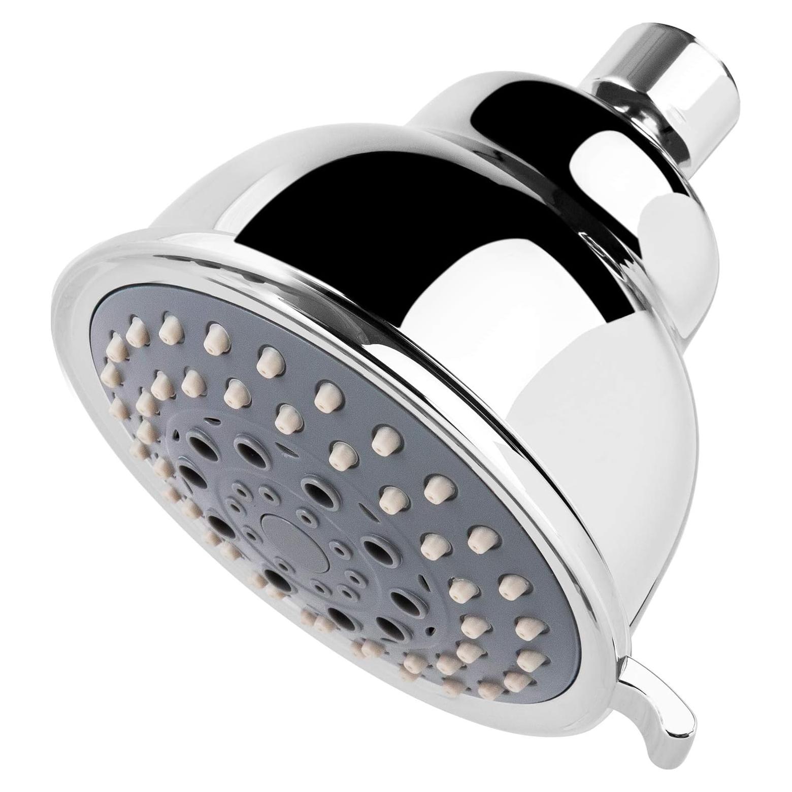 Cabezal de Ducha Voolan 4" Alta Presión 5 Configuraciones Cromado