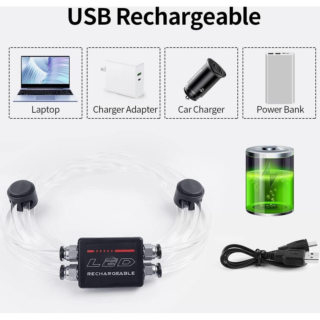 Chaleco Reflectante LED Esonstyle Azul para Correr y Ciclismo