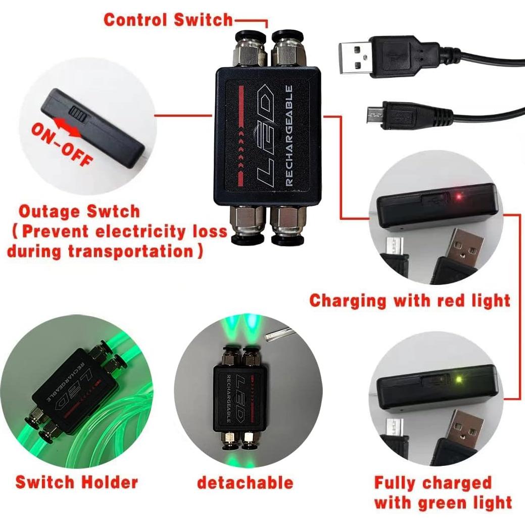 Chaleco Reflectante LED Esonstyle Azul para Correr y Ciclismo