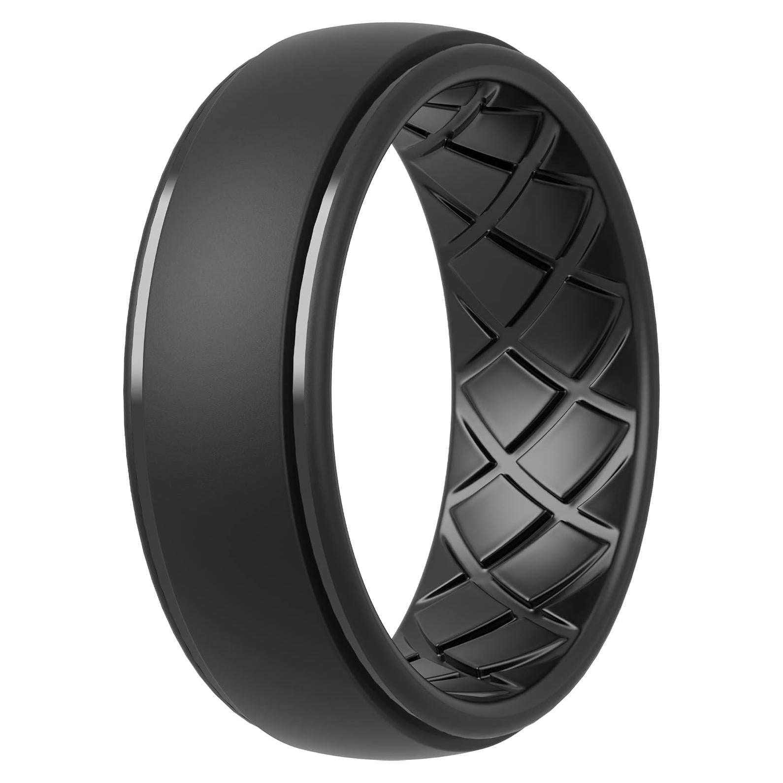 Anillos de Boda de Silicona ThunderFit para Hombres 8mm