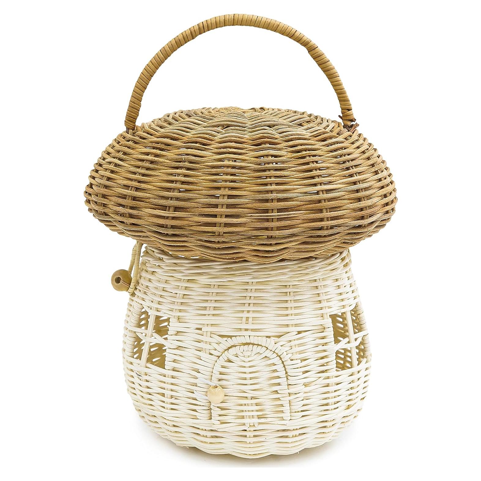 Cesta de Almacenamiento KOLWOVEN de Rattan Natural 22cm