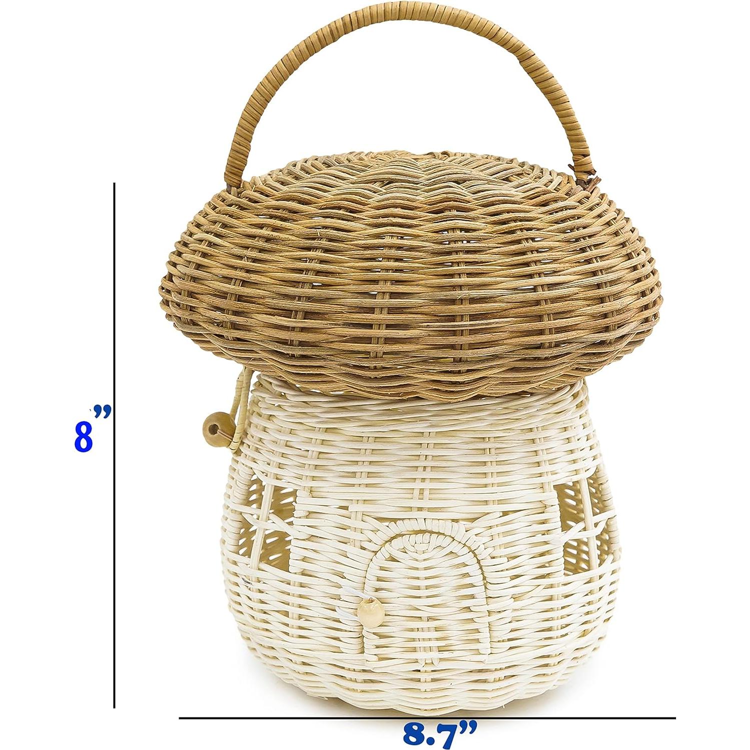 Cesta de Almacenamiento KOLWOVEN de Rattan Natural 22cm