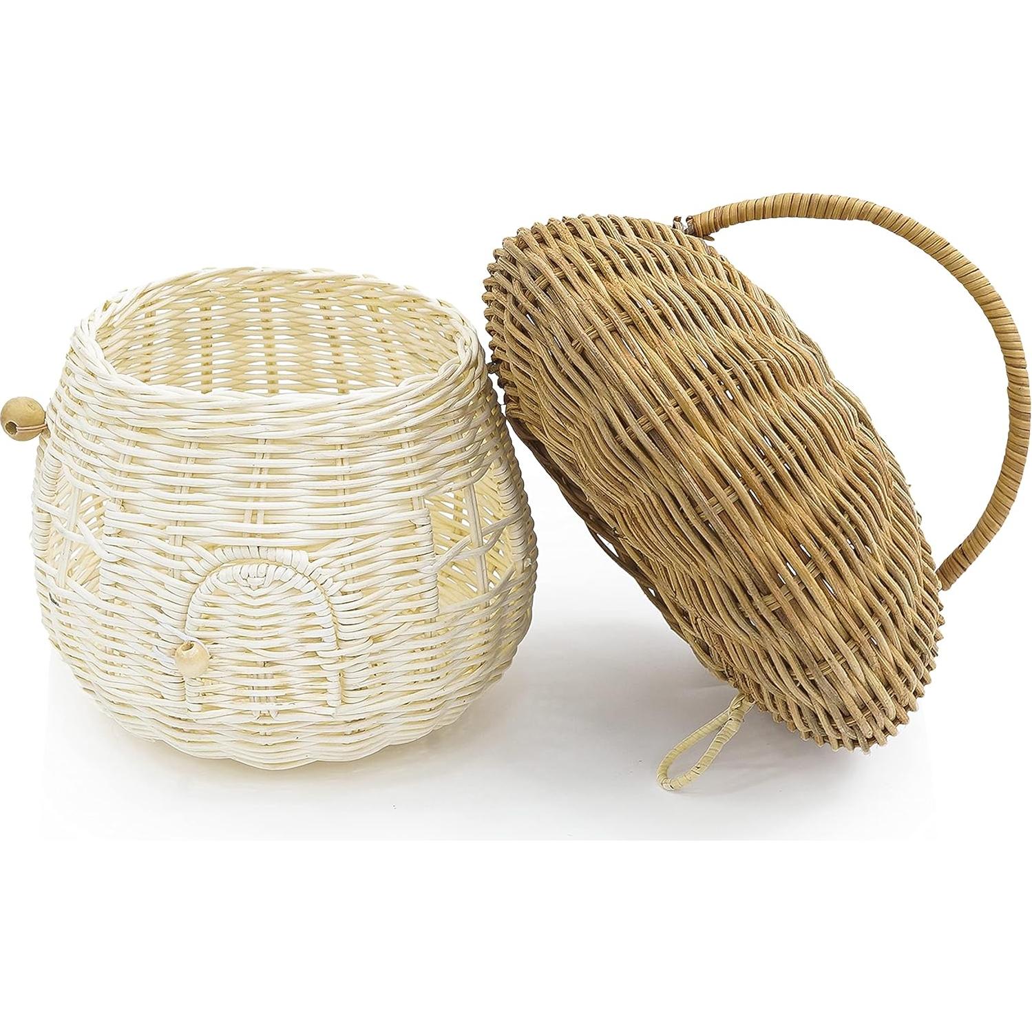 Cesta de Almacenamiento KOLWOVEN de Rattan Natural 22cm