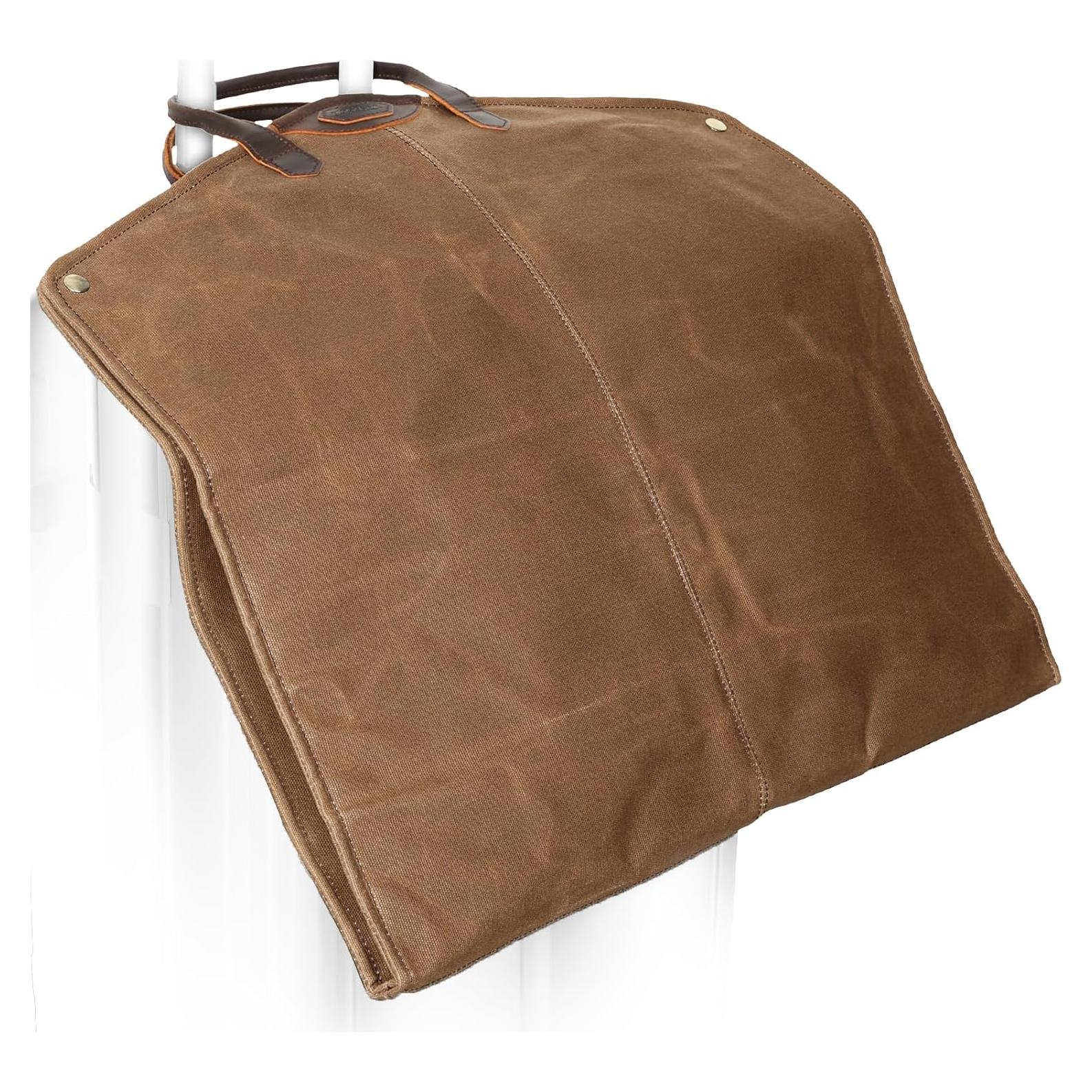 Bolsa de Traje Polare de Cuero y Lona 109 cm Impermeable