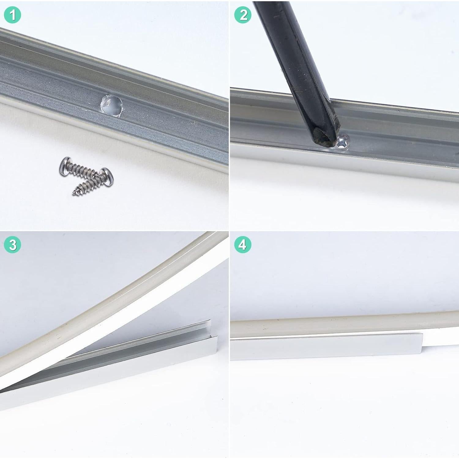 Canales de Aluminio GZBtech para Luces de Neón 1M - 6 PCS