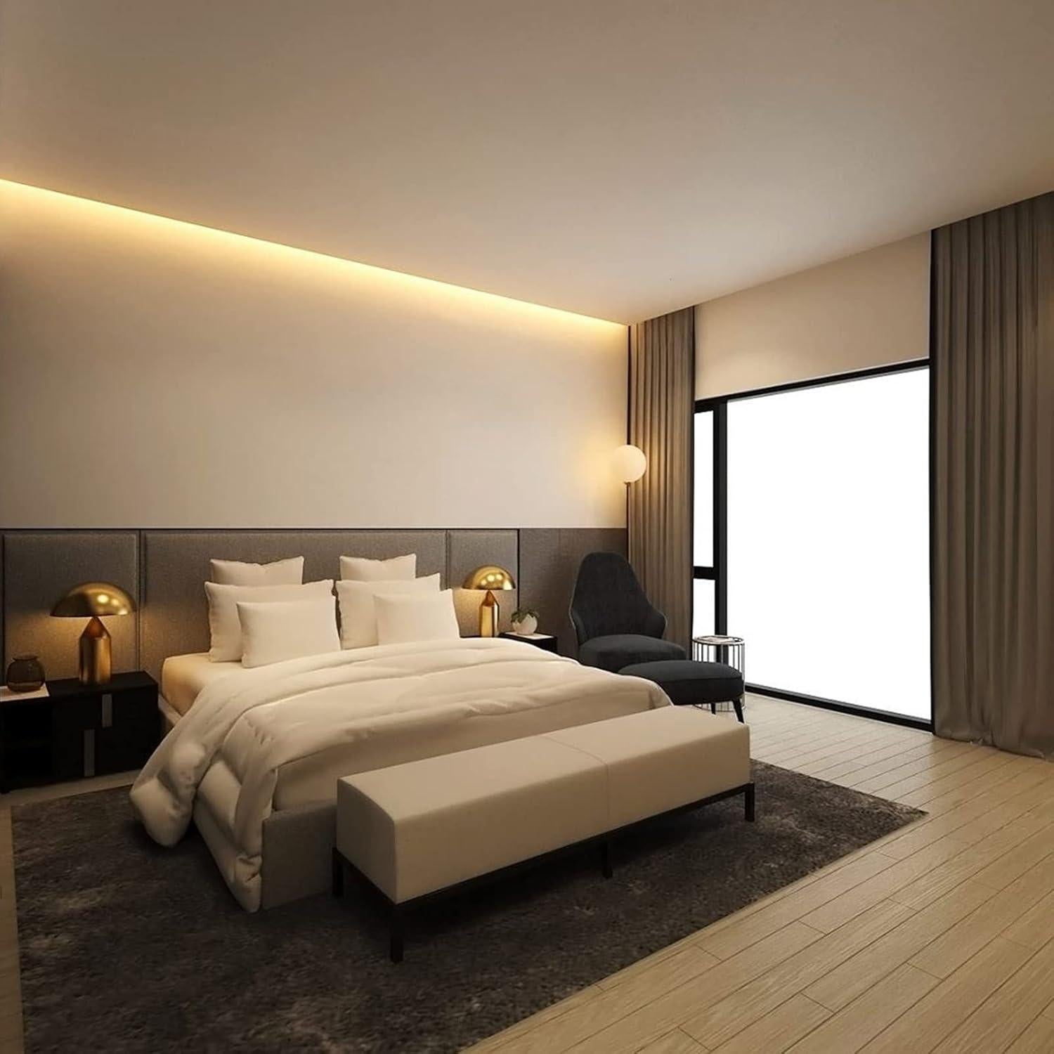 Canales de Aluminio GZBtech para Luces de Neón 1M - 6 PCS