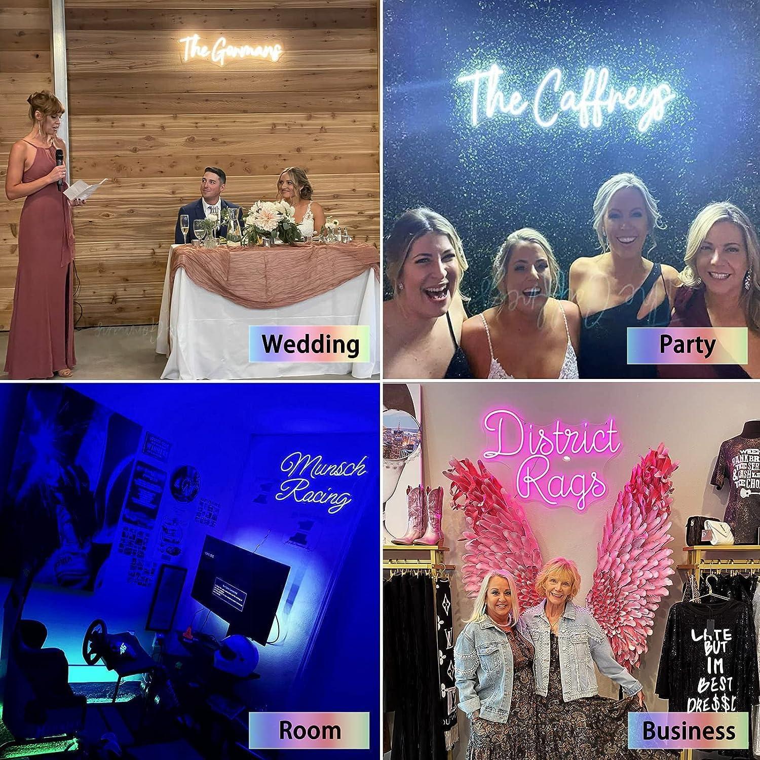 Cartel de Neón LED Personalizado TDBNEON 25.4cm x 25.4cm