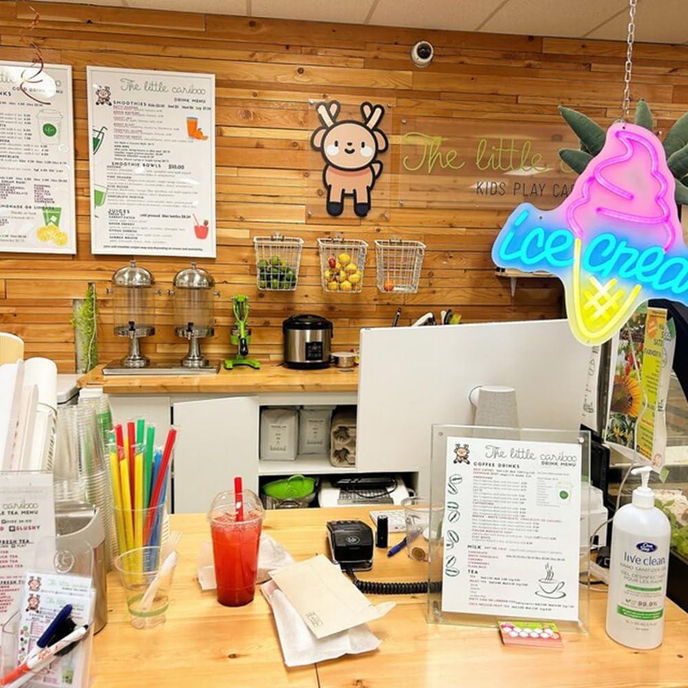 Letrero de Neón Personalizado Helado BELISAMA 35.5x40.6 cm