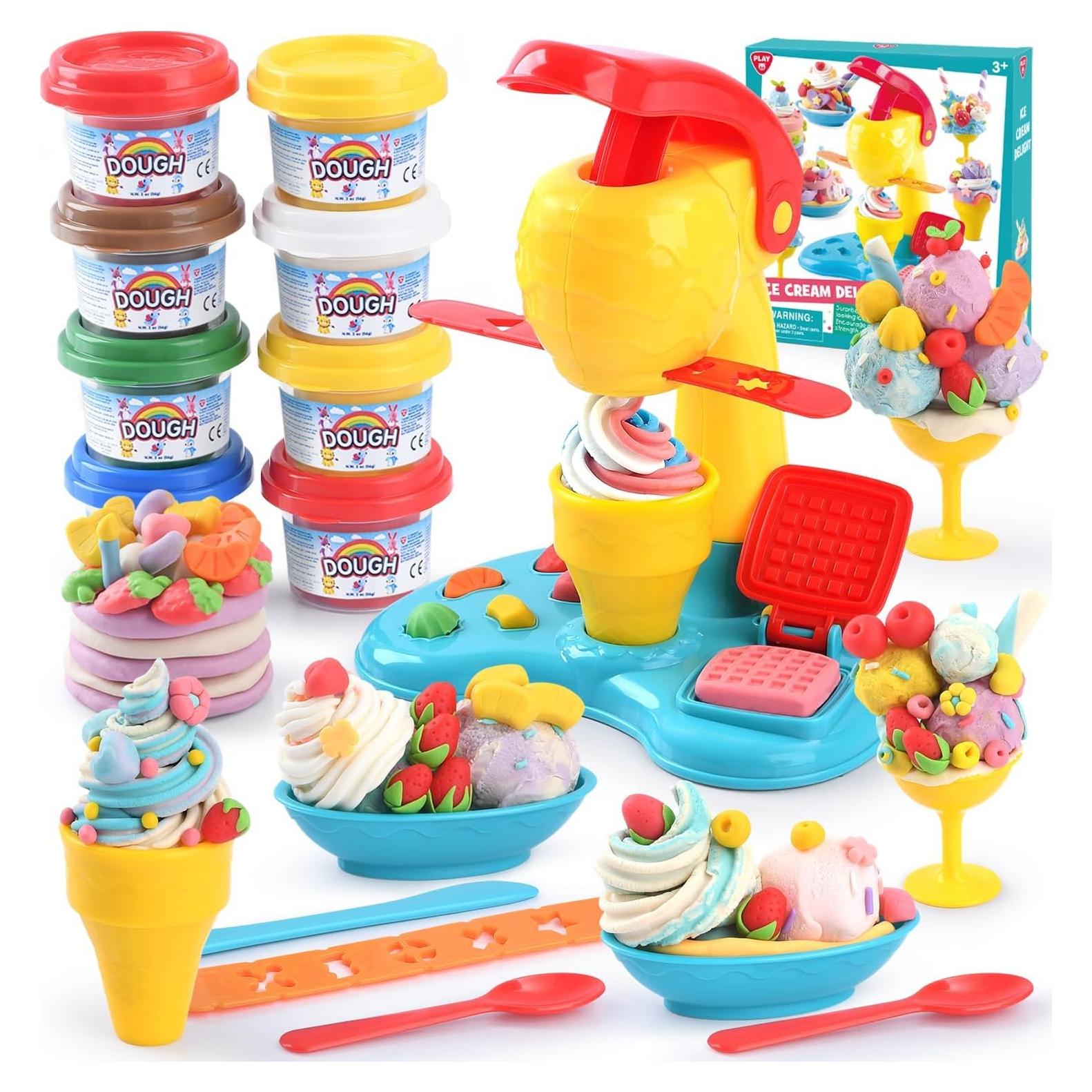 Conjunto de Masa de Color PLAY para Helados 8 Latas 56 g