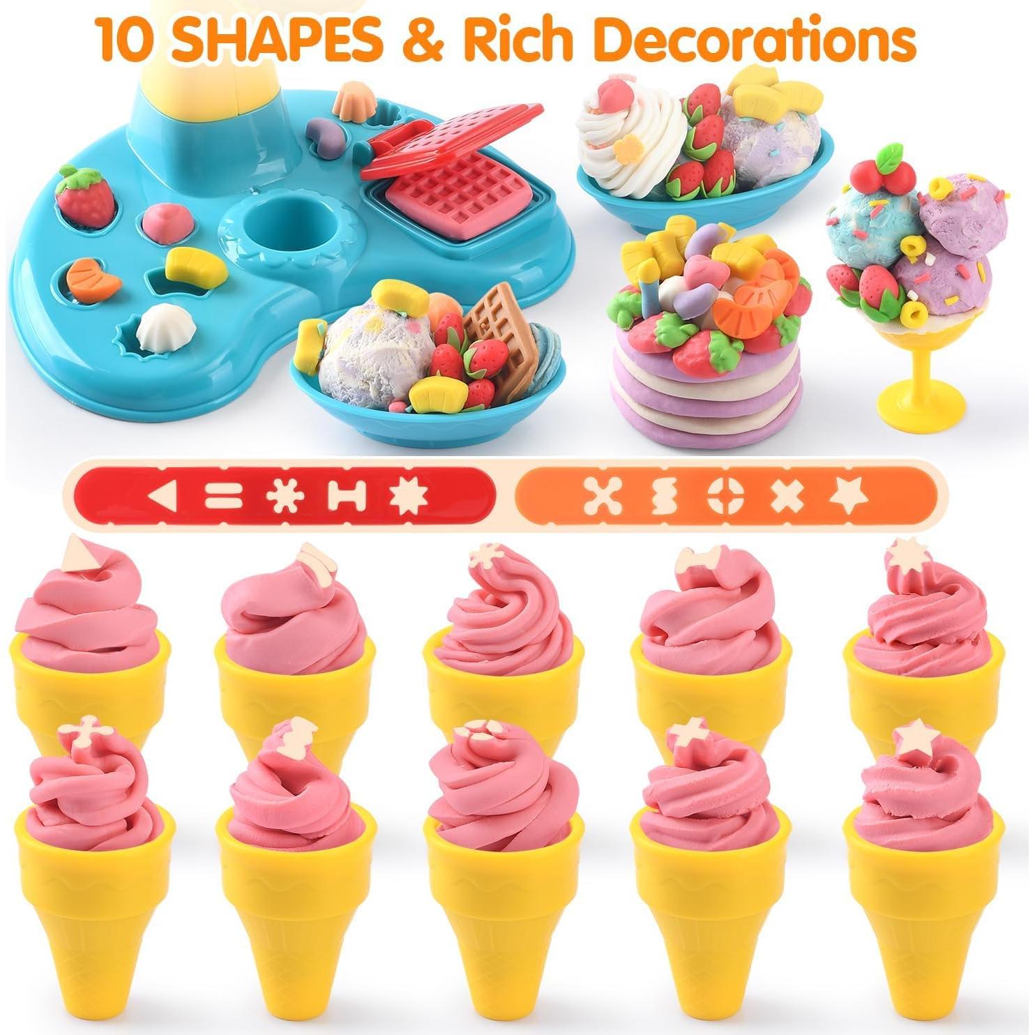 Conjunto de Masa de Color PLAY para Helados 8 Latas 56 g