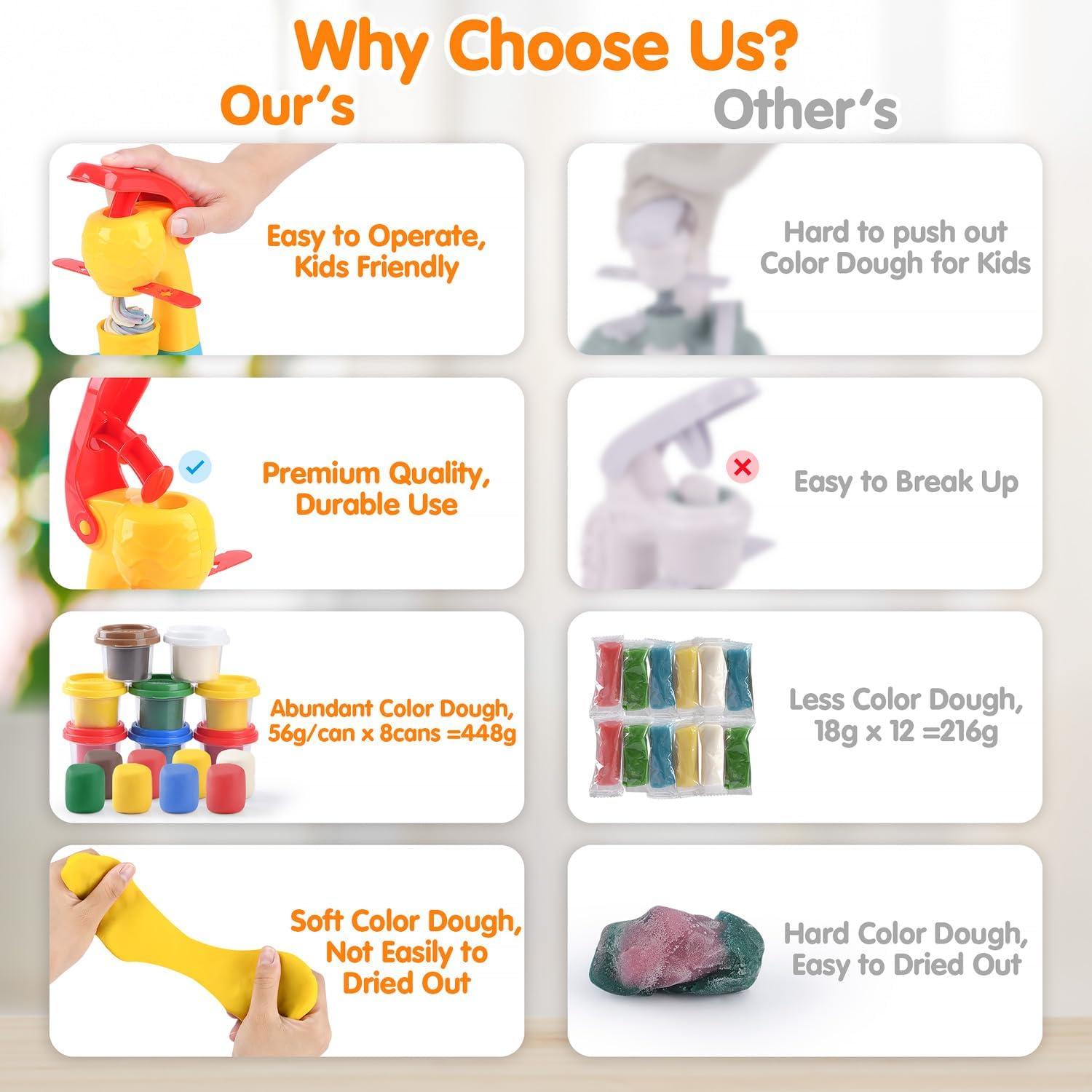 Conjunto de Masa de Color PLAY para Helados 8 Latas 56 g