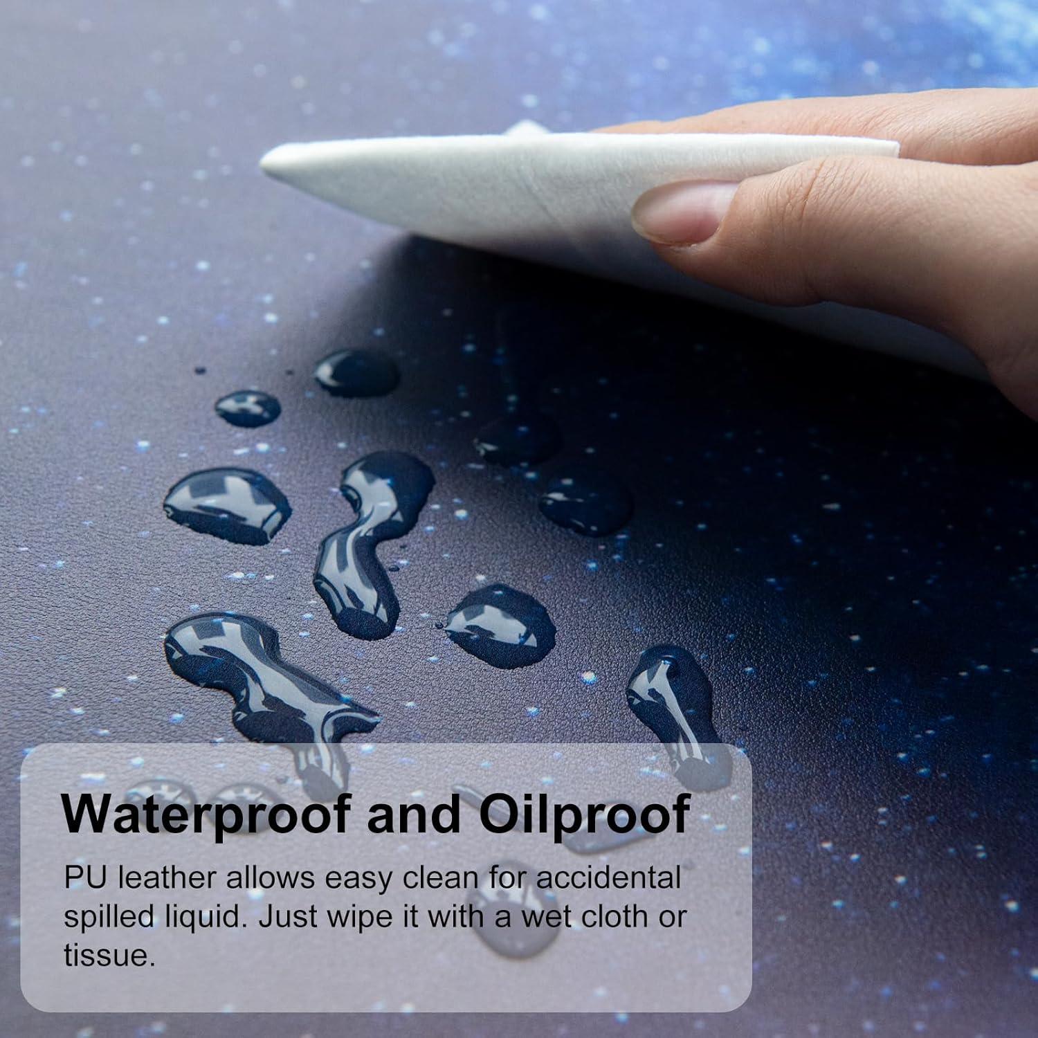 Alfombrilla de Escritorio QIYI 80x40 cm Galaxia Azul Impermeable