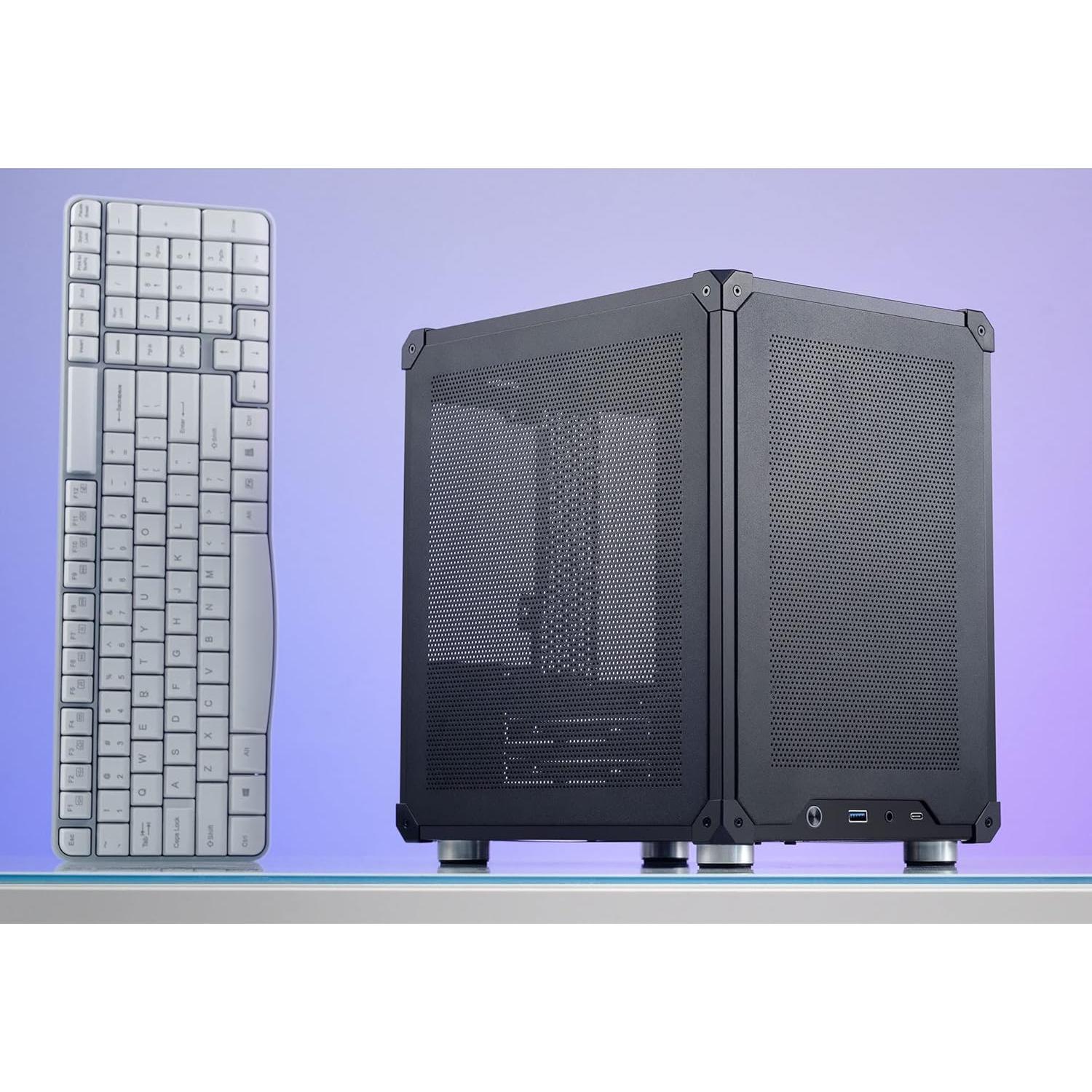 Caja de PC JONSBO C6 Negro Micro ATX Compacta Malla