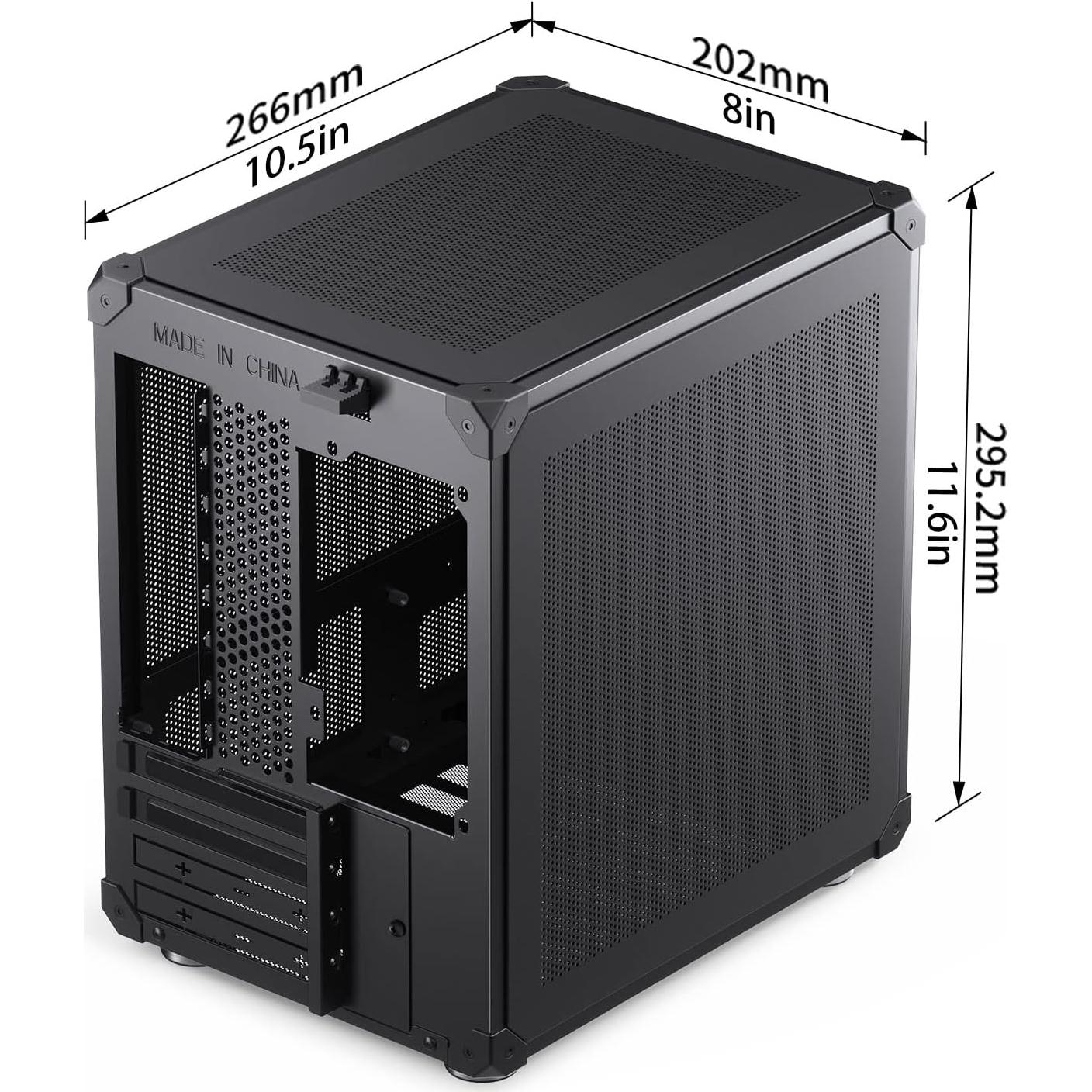 Caja de PC JONSBO C6 Negro Micro ATX Compacta Malla